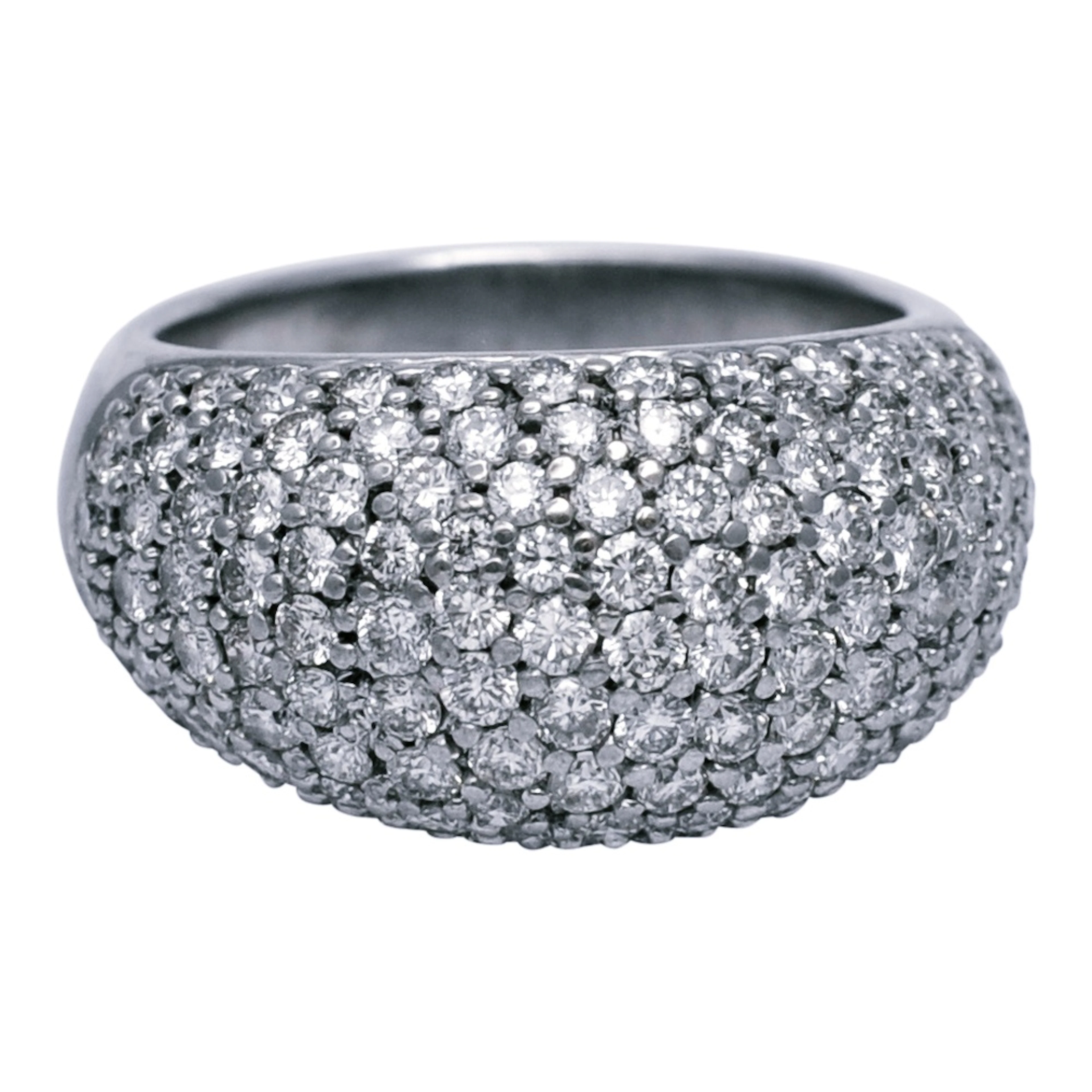 Diamond Gold Bombé Ring