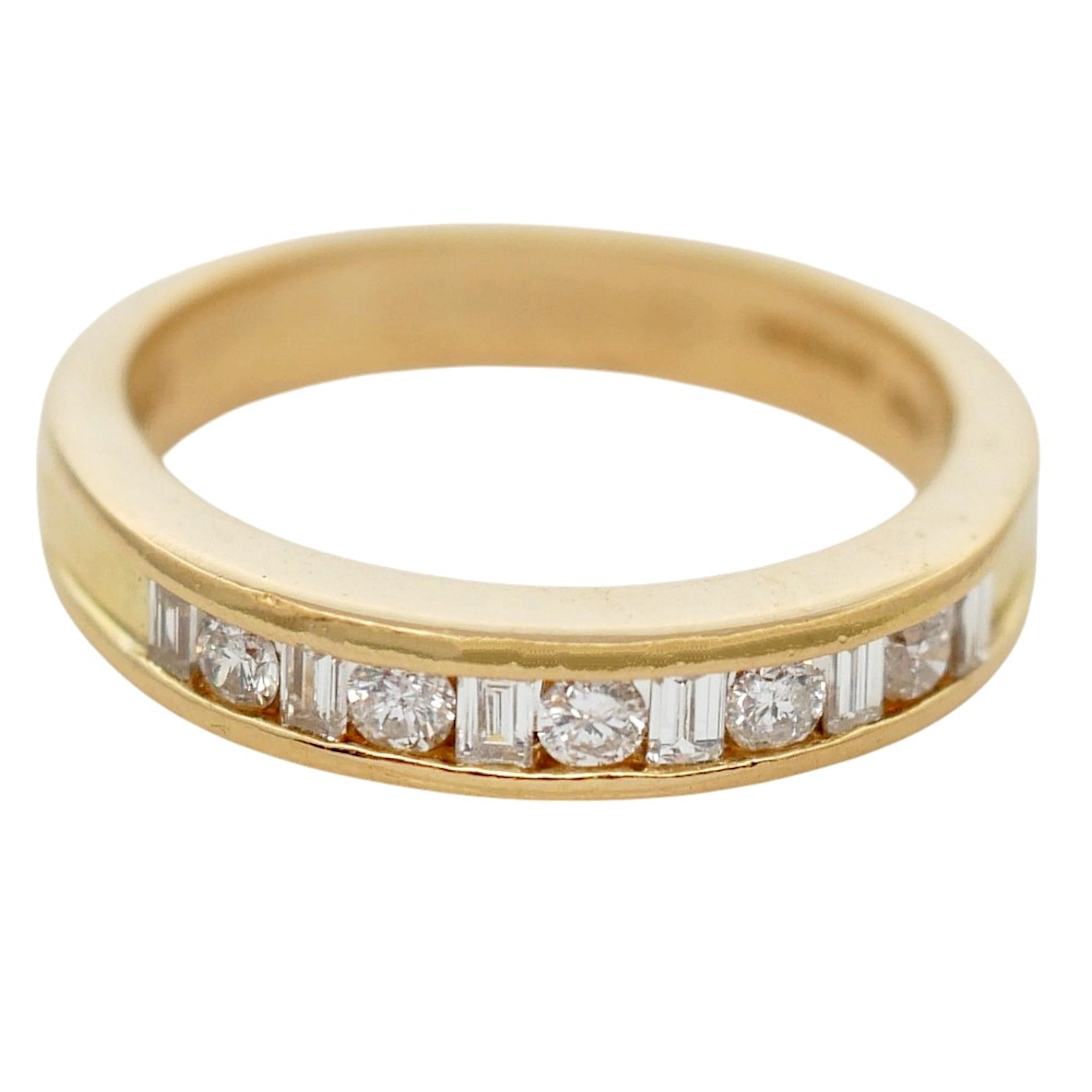 Diamond & Gold 1/2 Eternity Ring