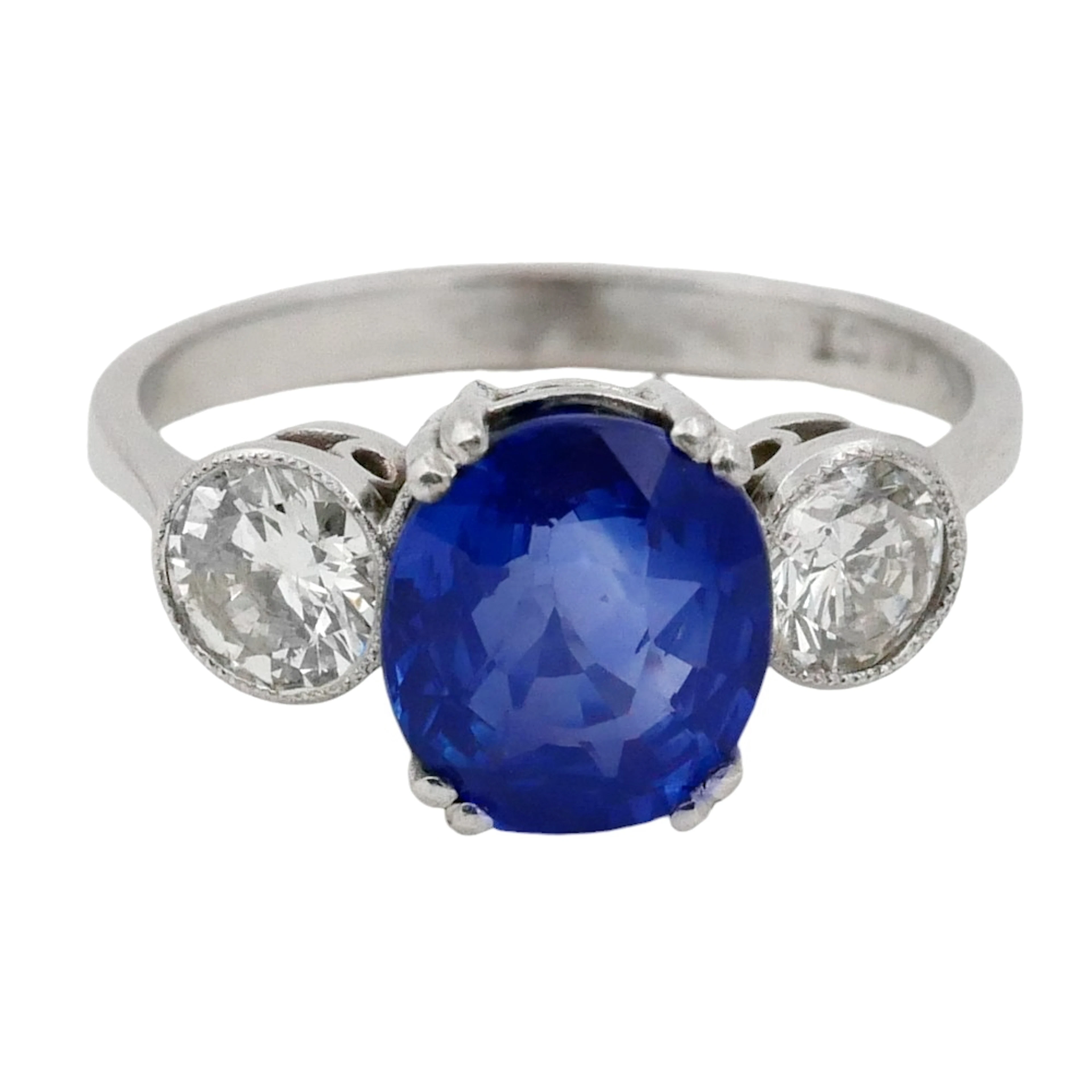 Sri Lankan Sapphire Diamond Ring