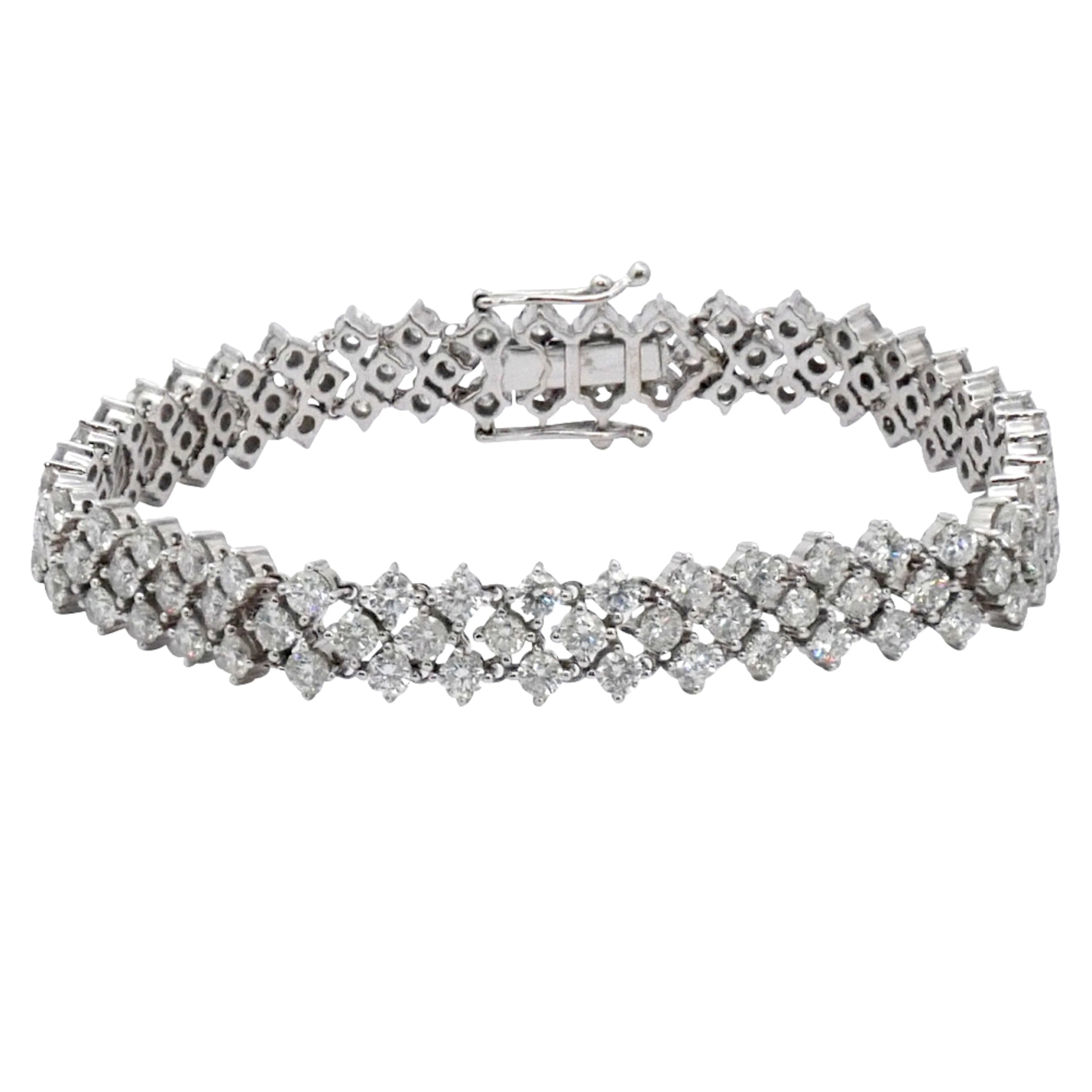 Vintage 3 Row Diamond Bracelet