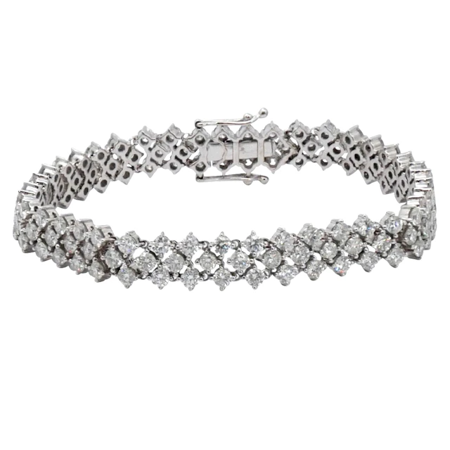 Vintage 3 Row Diamond Bracelet