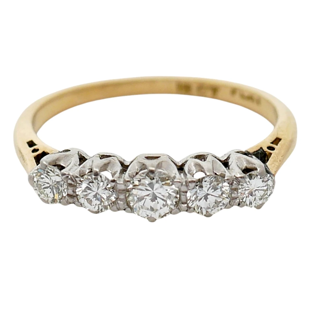 Vintage Five Stone Diamond Ring