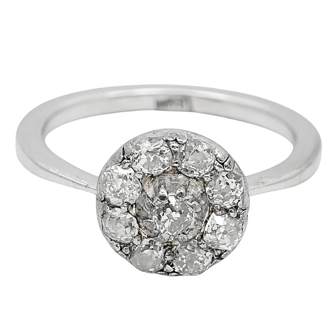 Antique Edwardian Diamond Halo Ring