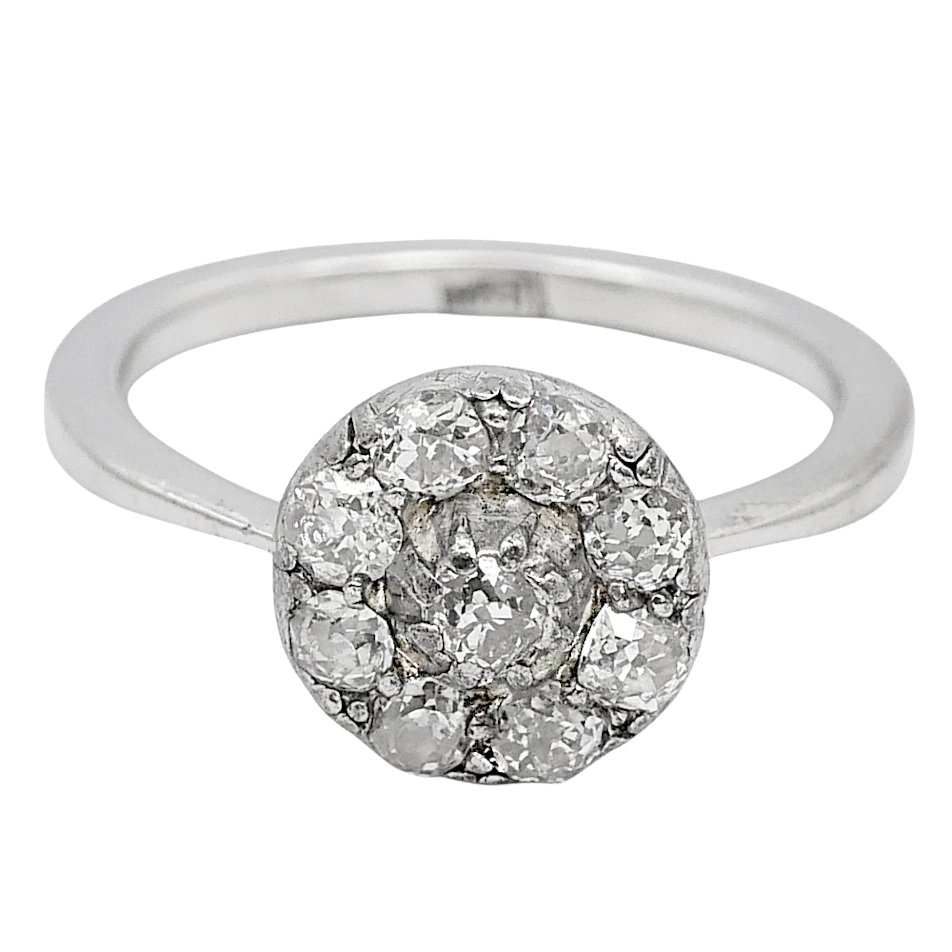 Antique Edwardian Diamond Halo Ring