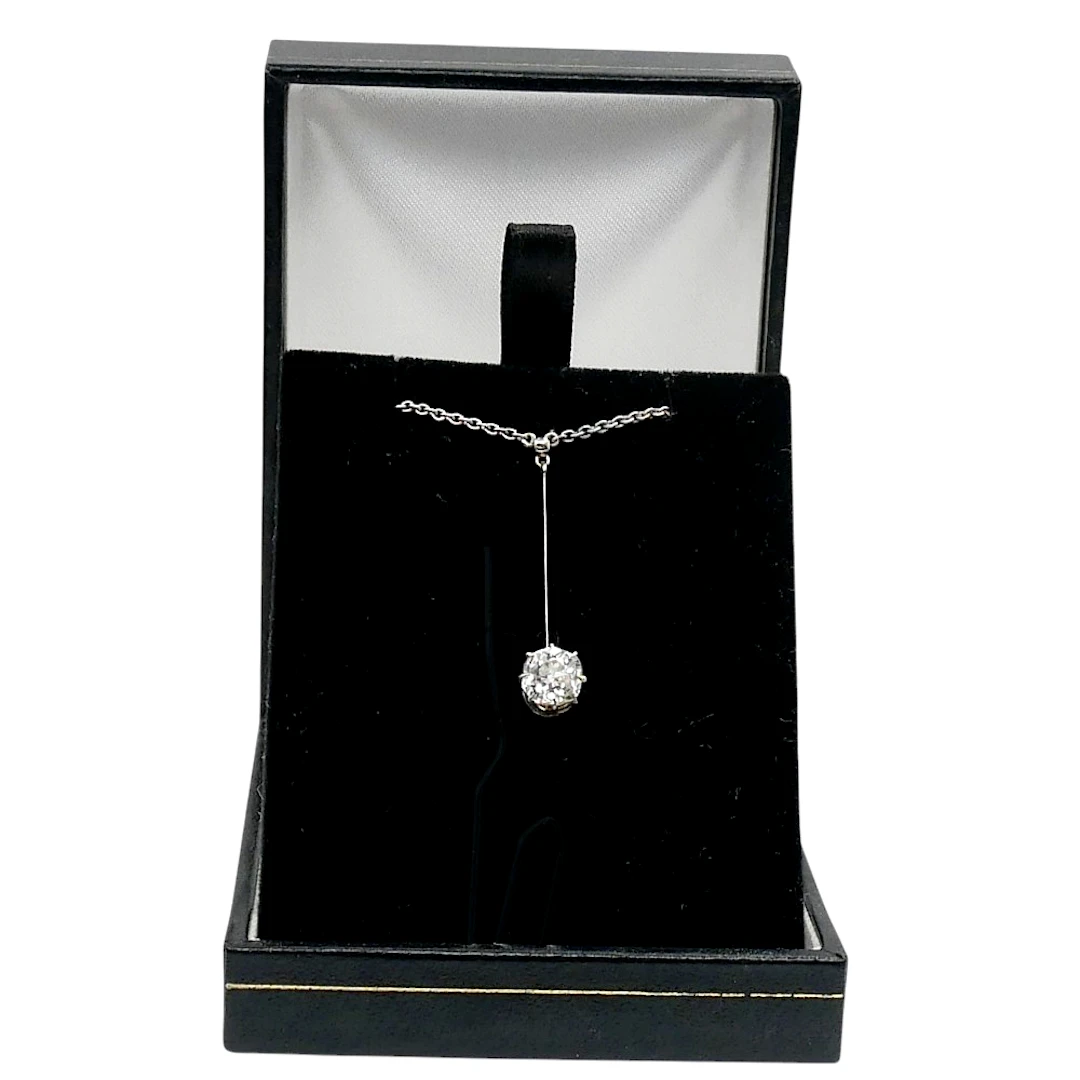 Antique Solitaire Diamond Pendant