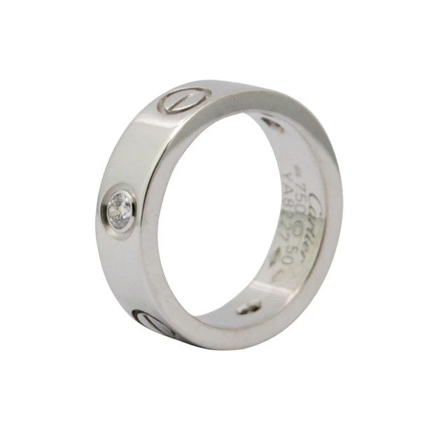 Cartier Love Ring 3 Diamonds White Gold