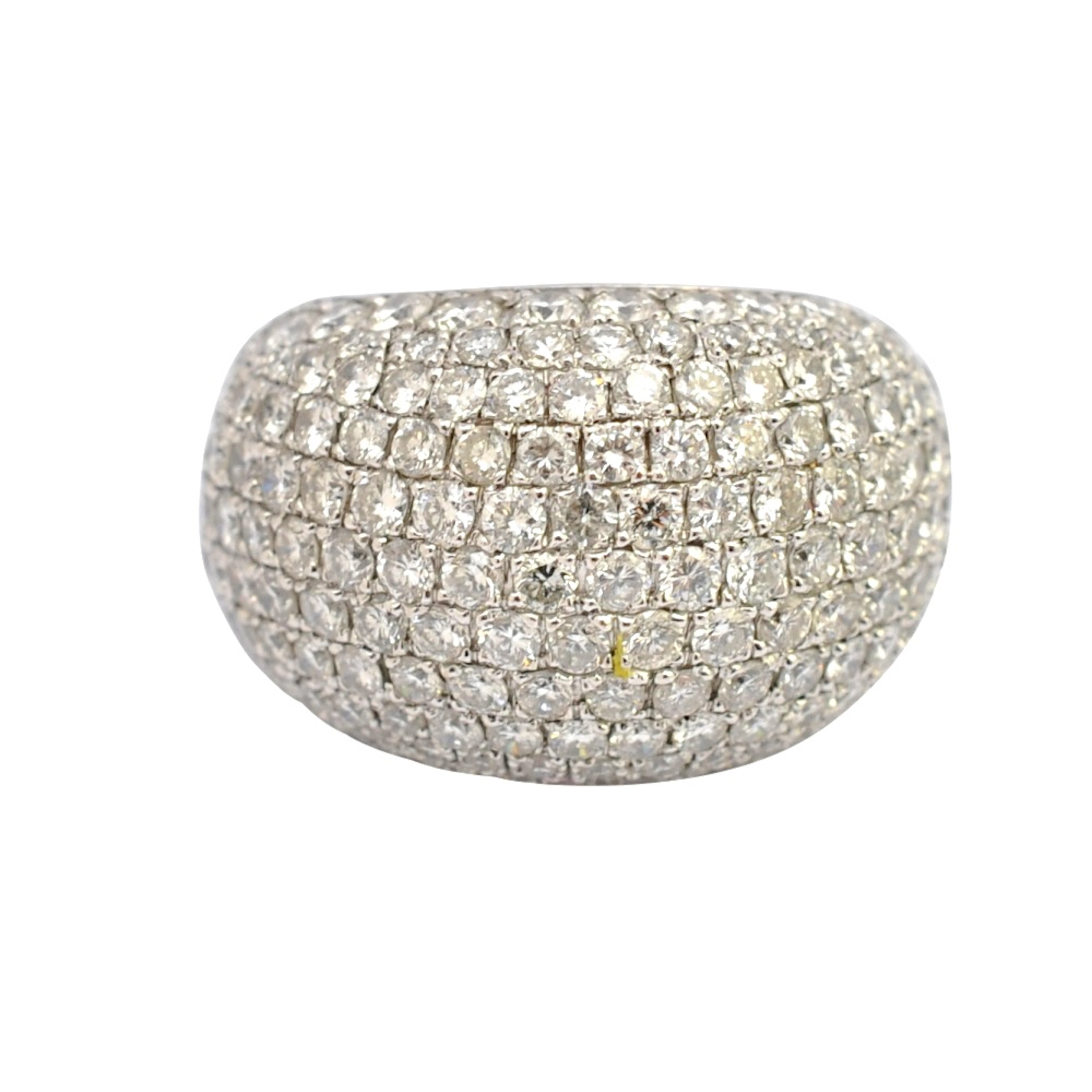 Diamond 18ct Gold Bombé Ring