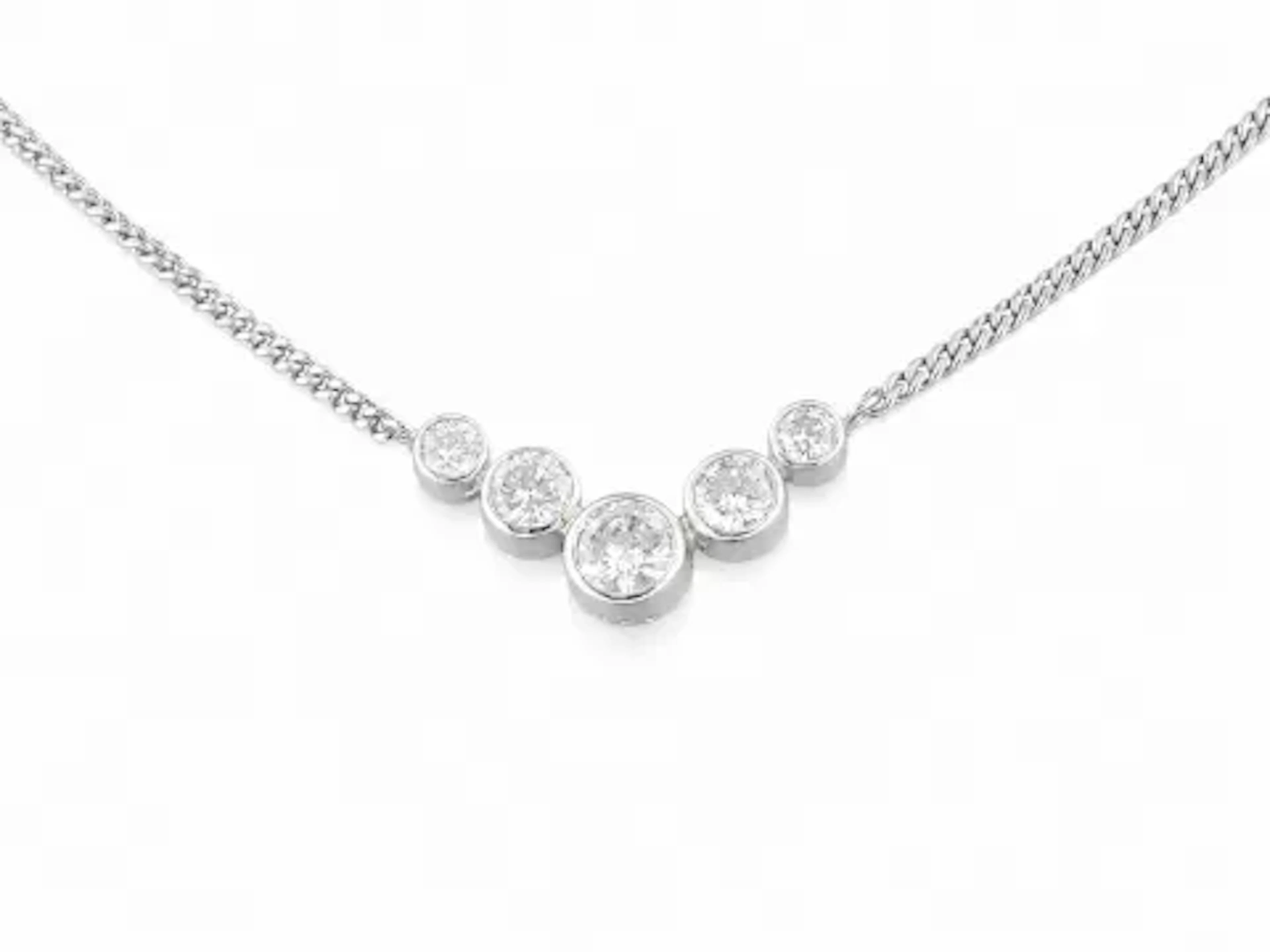 Platinum Illusion Set Diamond Pendant 1.00 Carats