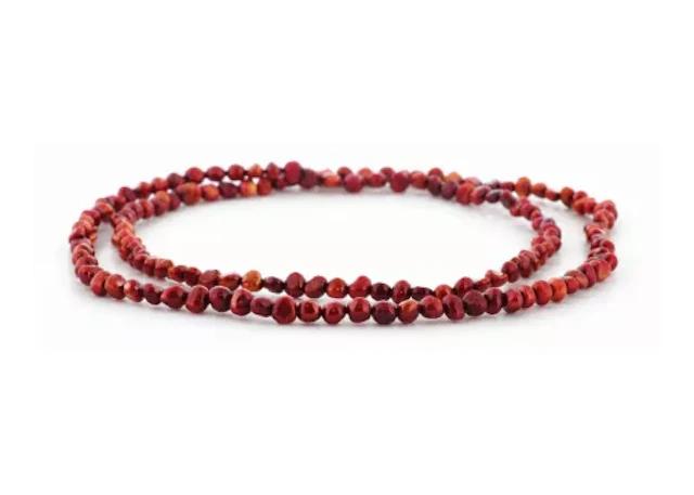 36 Inch Baroque Shaped Cherry 5.0 - 6.0mm Pearl Necklace