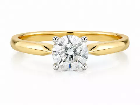 Stunning 18ct Yellow Gold Diamond Ring H VS 0.25 Carats