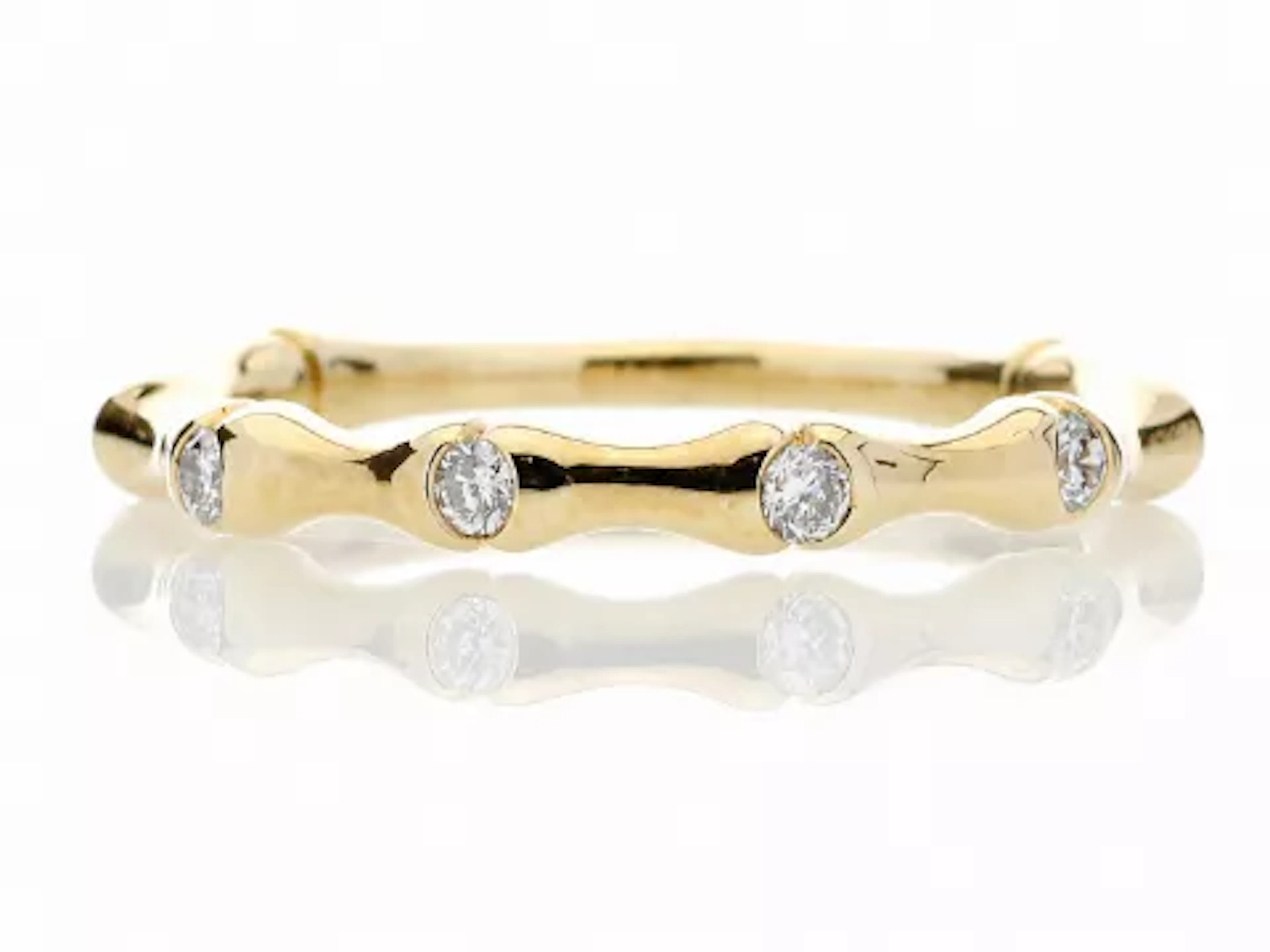 9ct Yellow Gold Diamond Ring 0.12 Carats