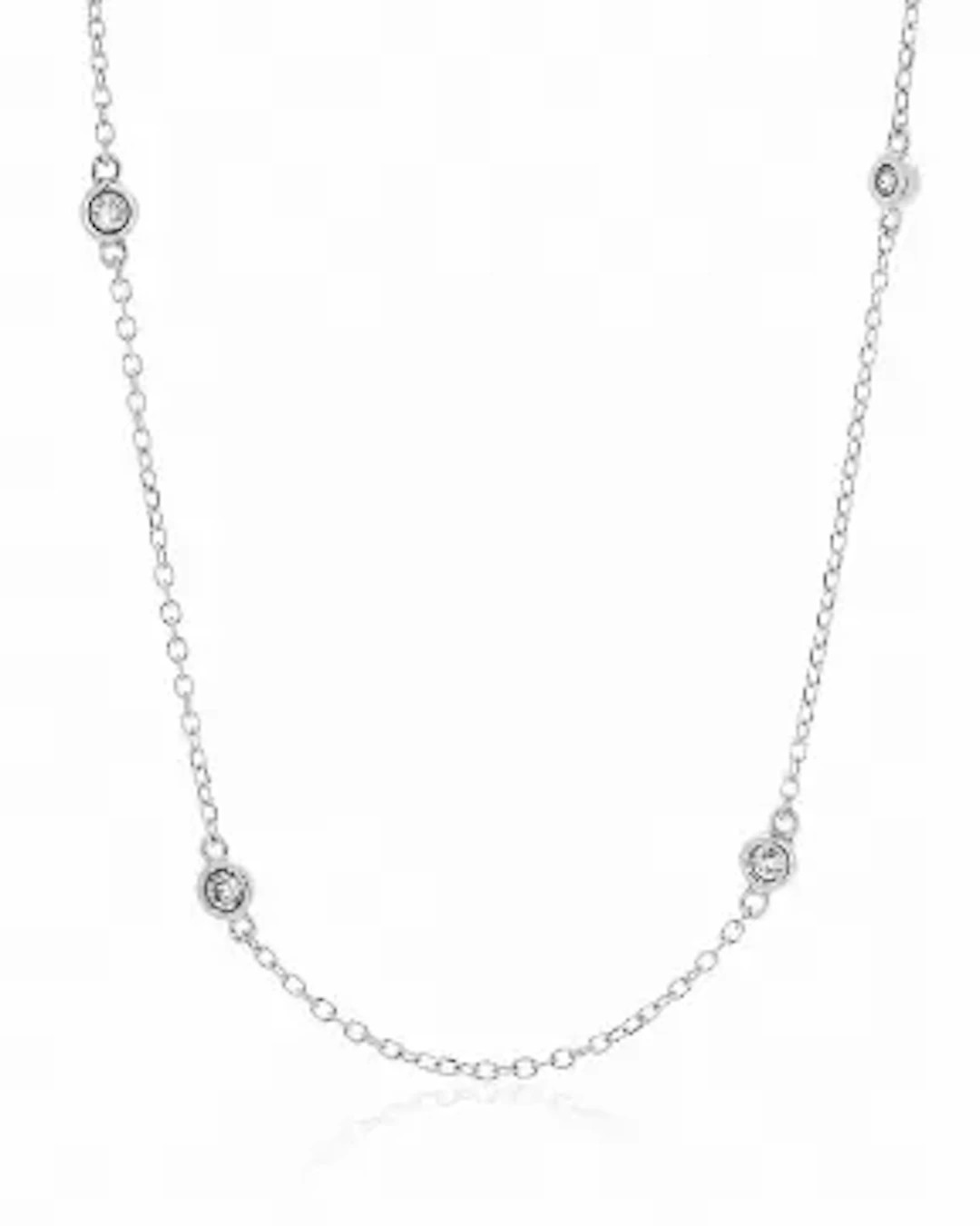 14ct White Gold Ladies Dress Diamond Necklet 0.25 Carats