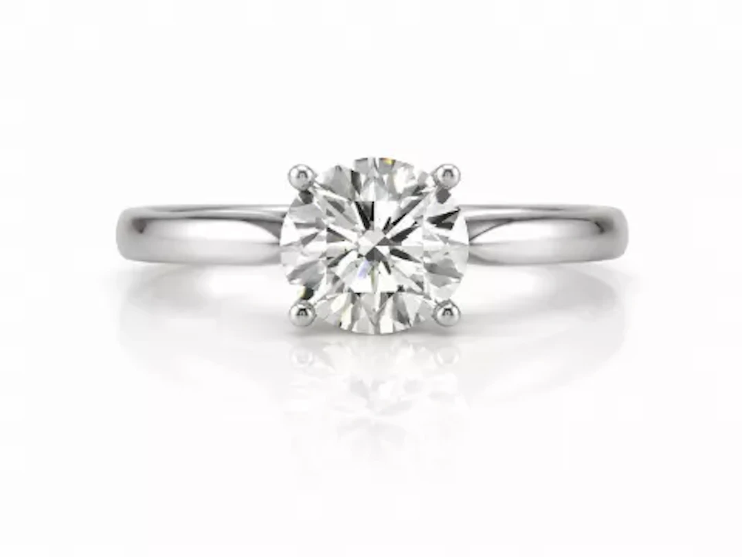18ct White Gold Claw Set Diamond Ring 0.70 Carats