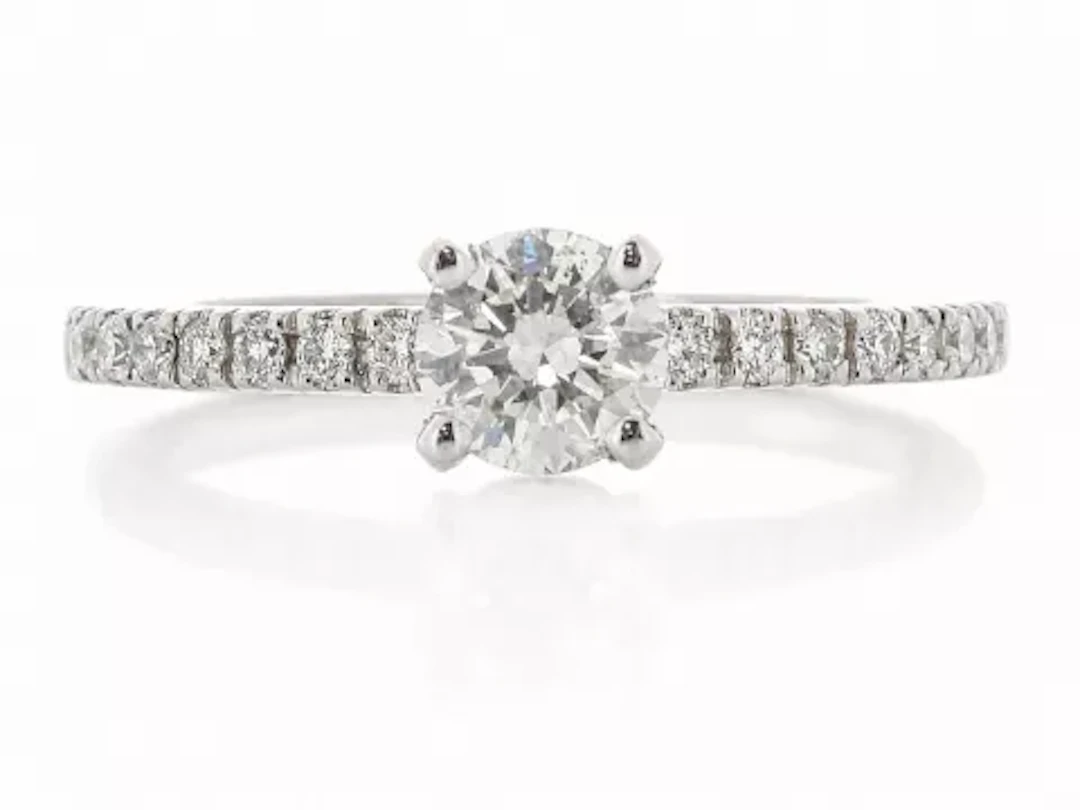 18ct White Gold Diamond Ring 0.73 Carats