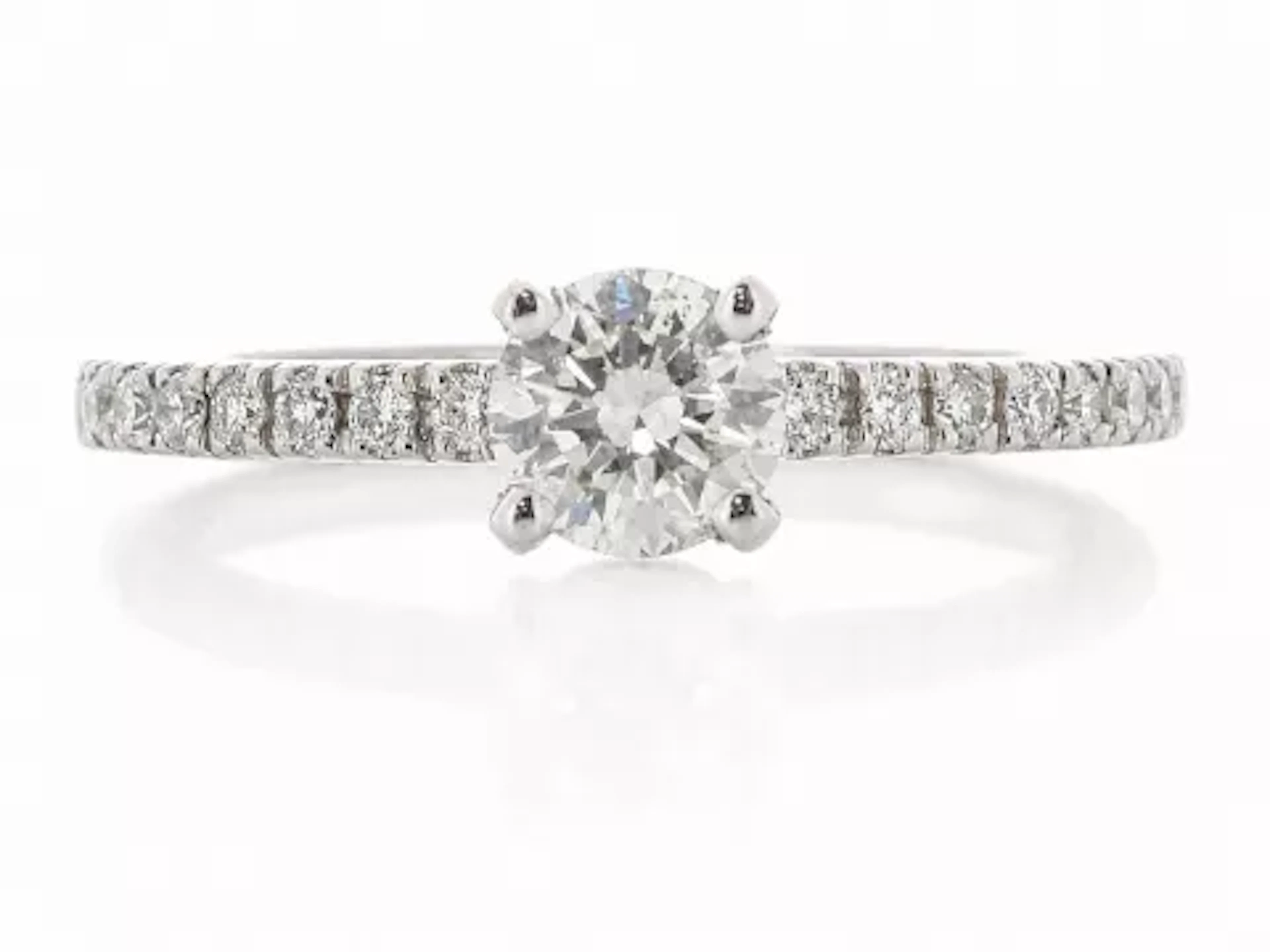18ct White Gold Diamond Ring 0.73 Carats
