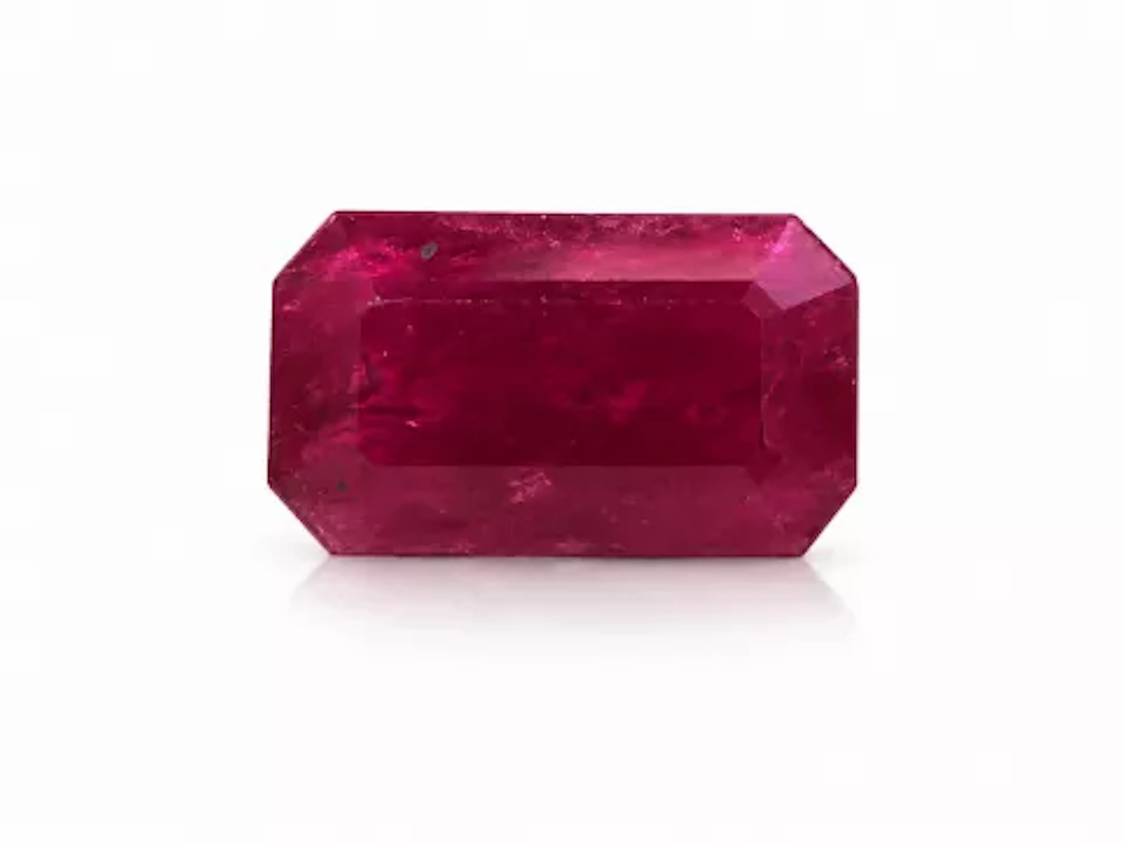 Loose Emerald Cut Ruby 6.38 Carats