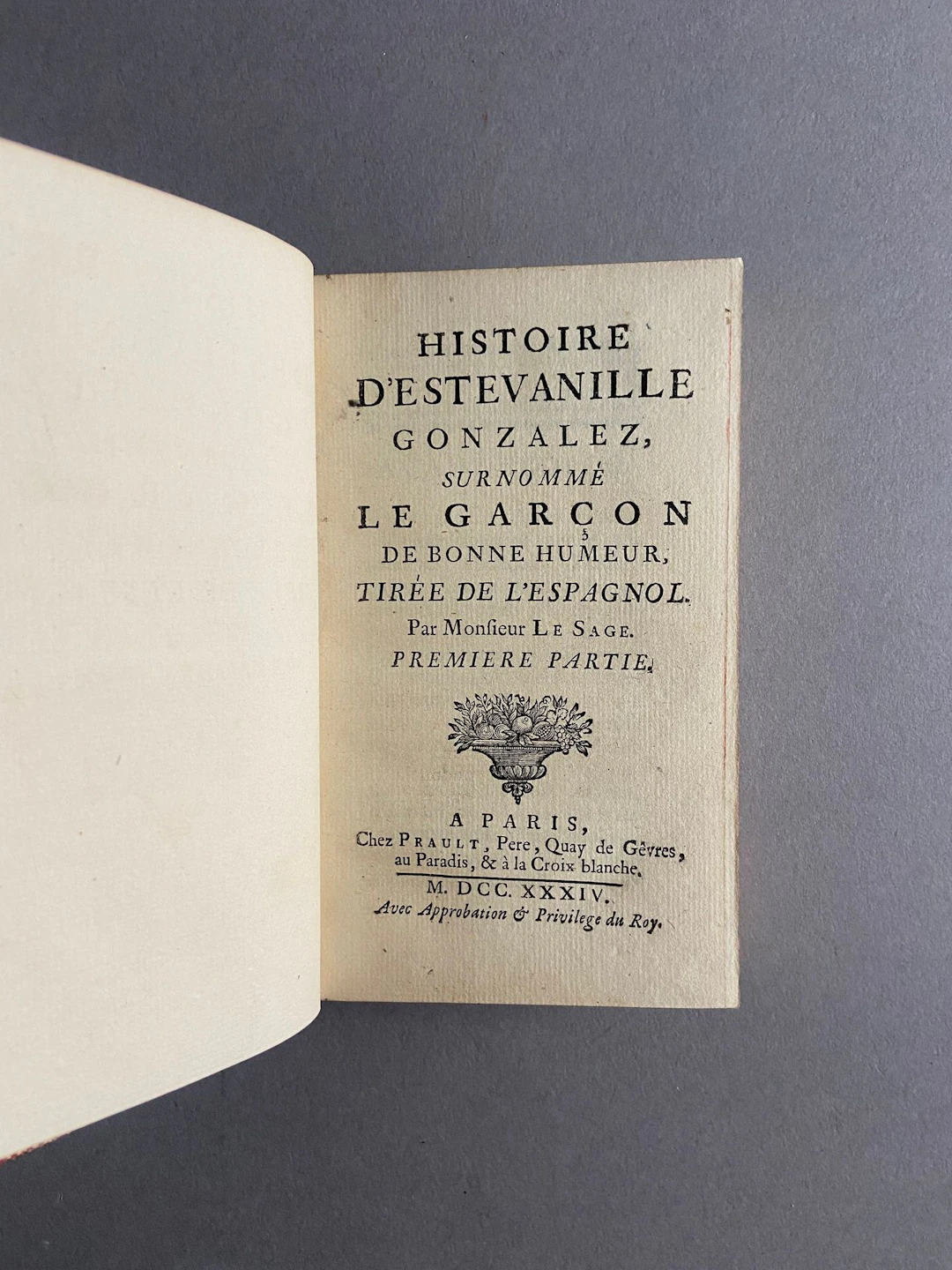 LE SAGE (Alain-René). The Story of Estevanille Gonzalez, Nic - Lot 97