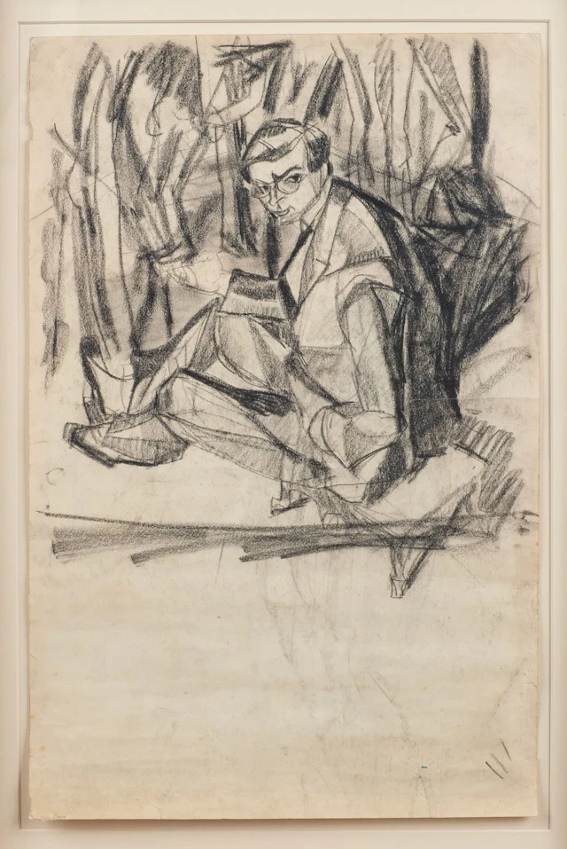 JANCO, Marcel. PORTRAIT OF TRISTAN TZARA. ORIGINAL DRAWING. - Lot 7