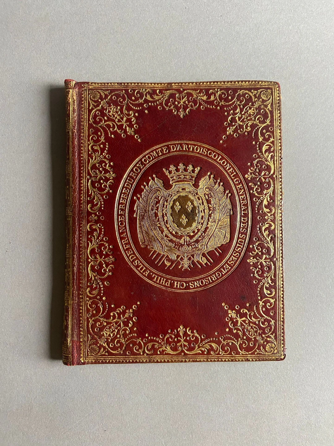 BINDING. — Blank binding in small in-4 format, red morocco l - Lot 144