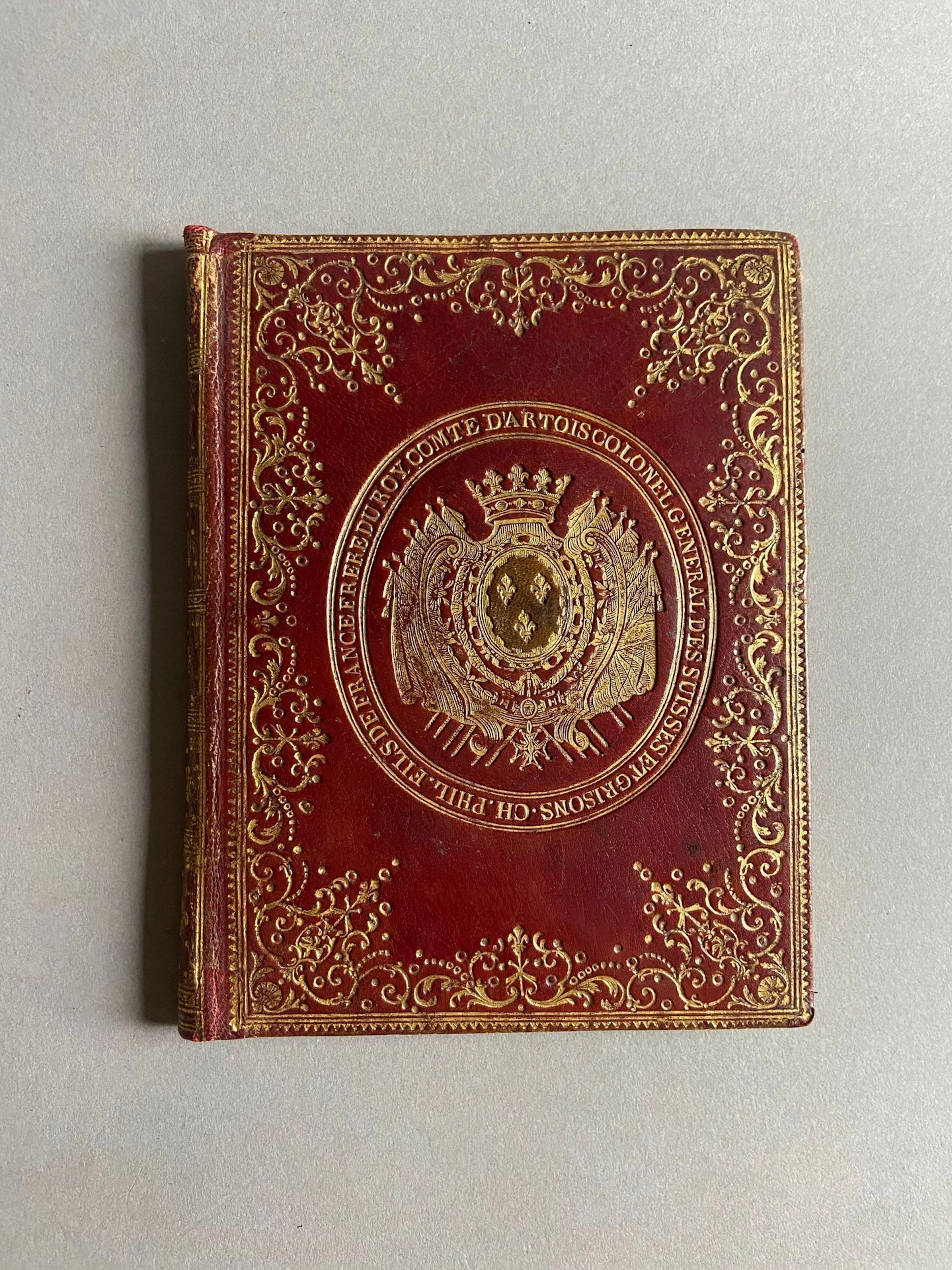 BINDING. — Blank binding in small in-4 format, red morocco l - Lot 144