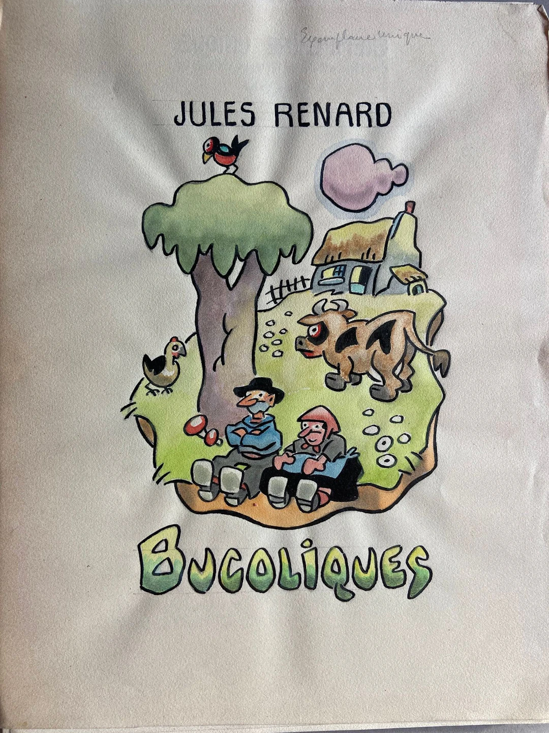 RENARD (Jules). *Bucoliques*. A manuscript of 23 folios in-4 - Lot 267