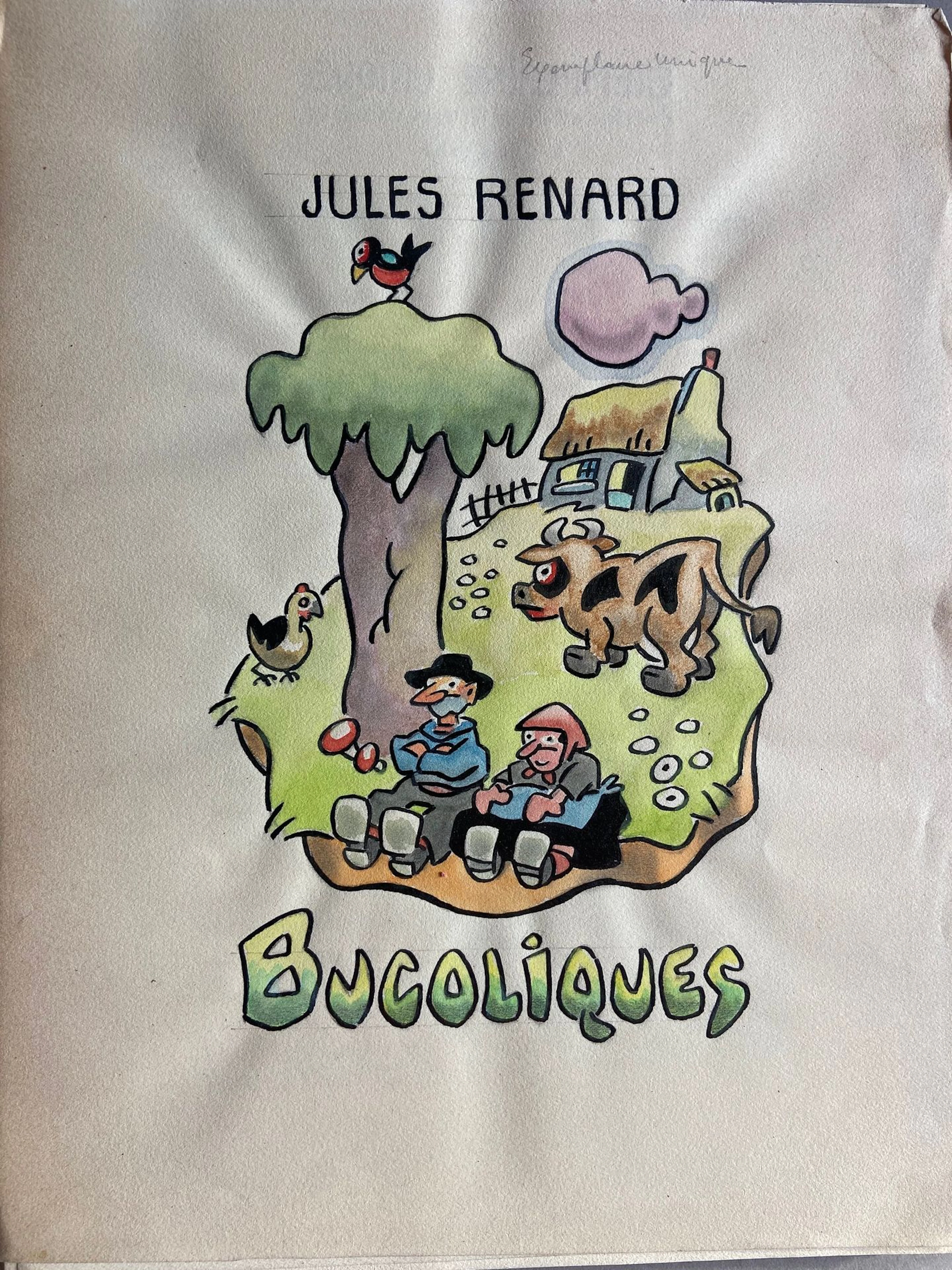 RENARD (Jules). *Bucoliques*. A manuscript of 23 folios in-4 - Lot 267
