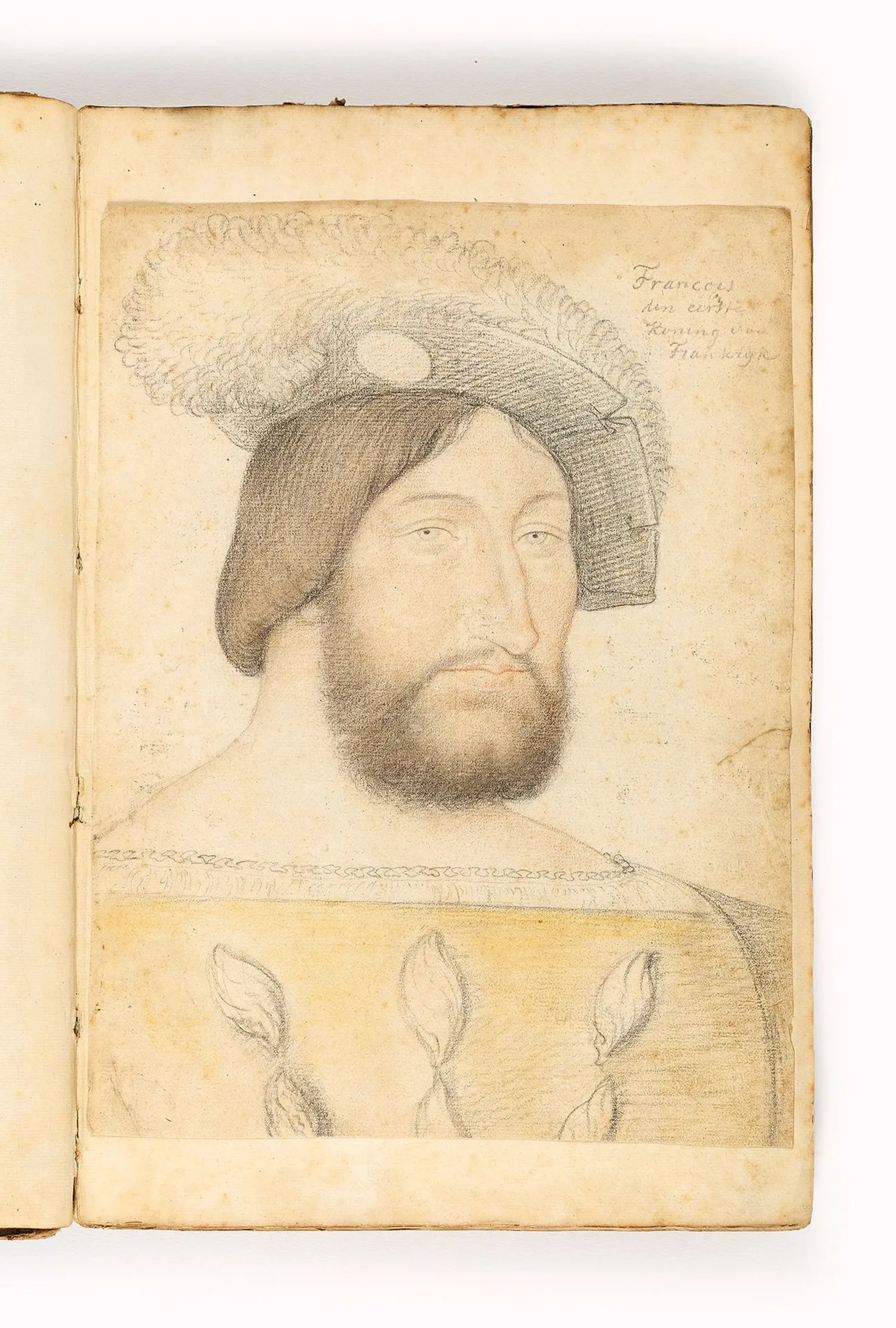 [COLLECTION OF 16TH-CENTURY COURT PORTRAITS IN PENCIL]. A co - Lot 8