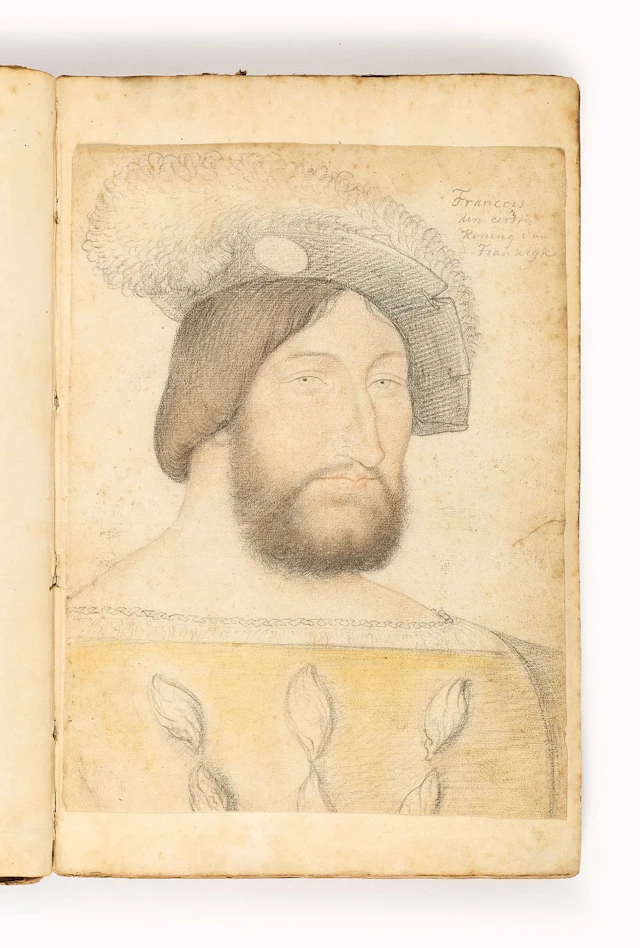 [COLLECTION OF 16TH-CENTURY COURT PORTRAITS IN PENCIL]. A co - Lot 8
