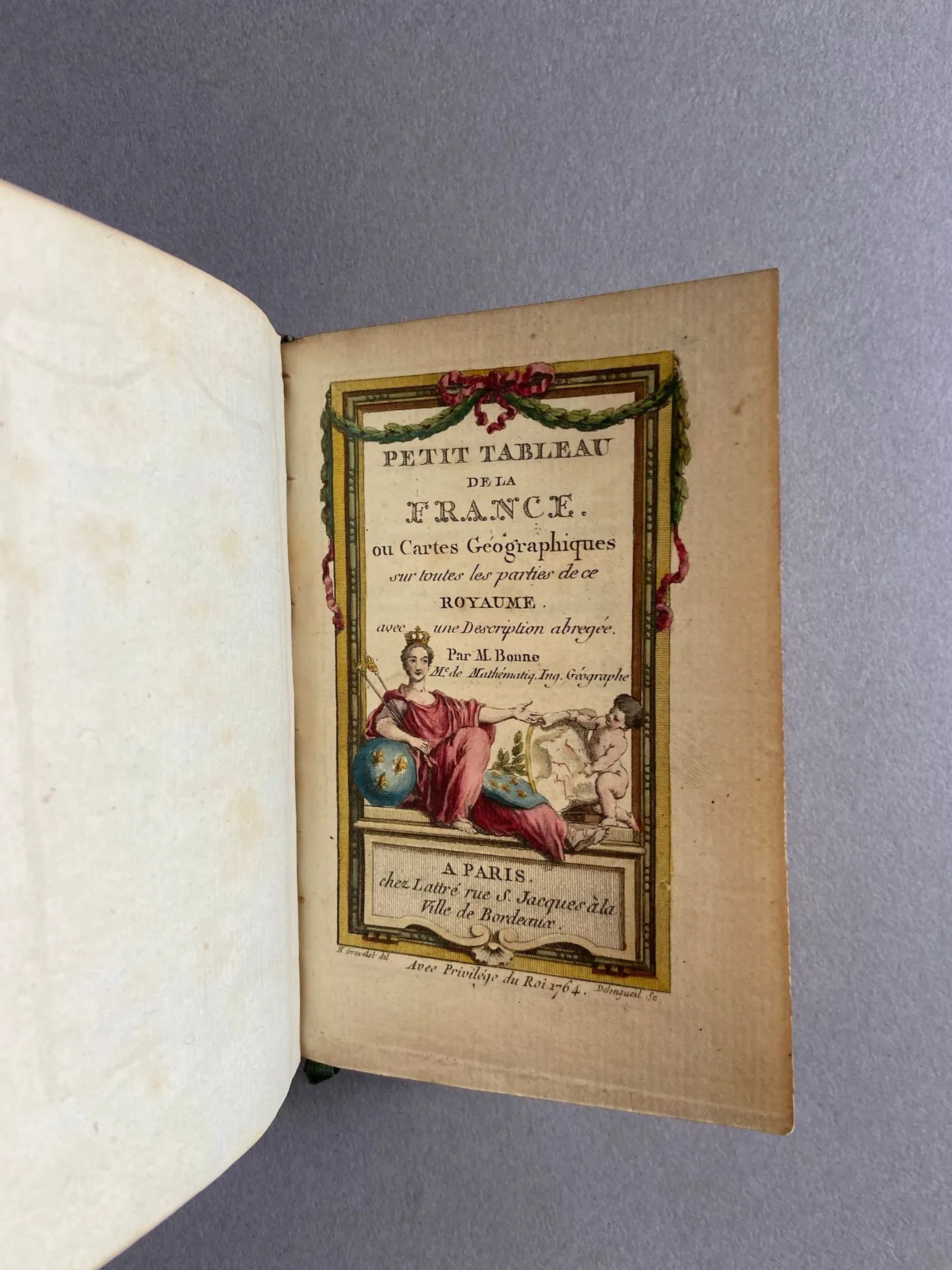 ATLAS. — BONNE (Rigobert). A Brief Survey of France, or Geog - Lot 21