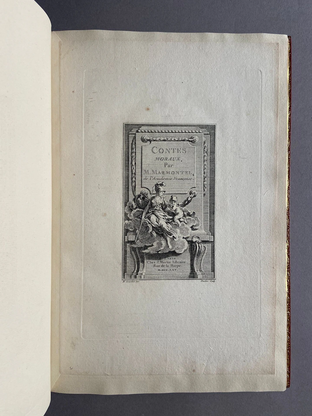 MARMONTEL. Illustrations for *Contes moraux*, Paris edition, - Lot 112