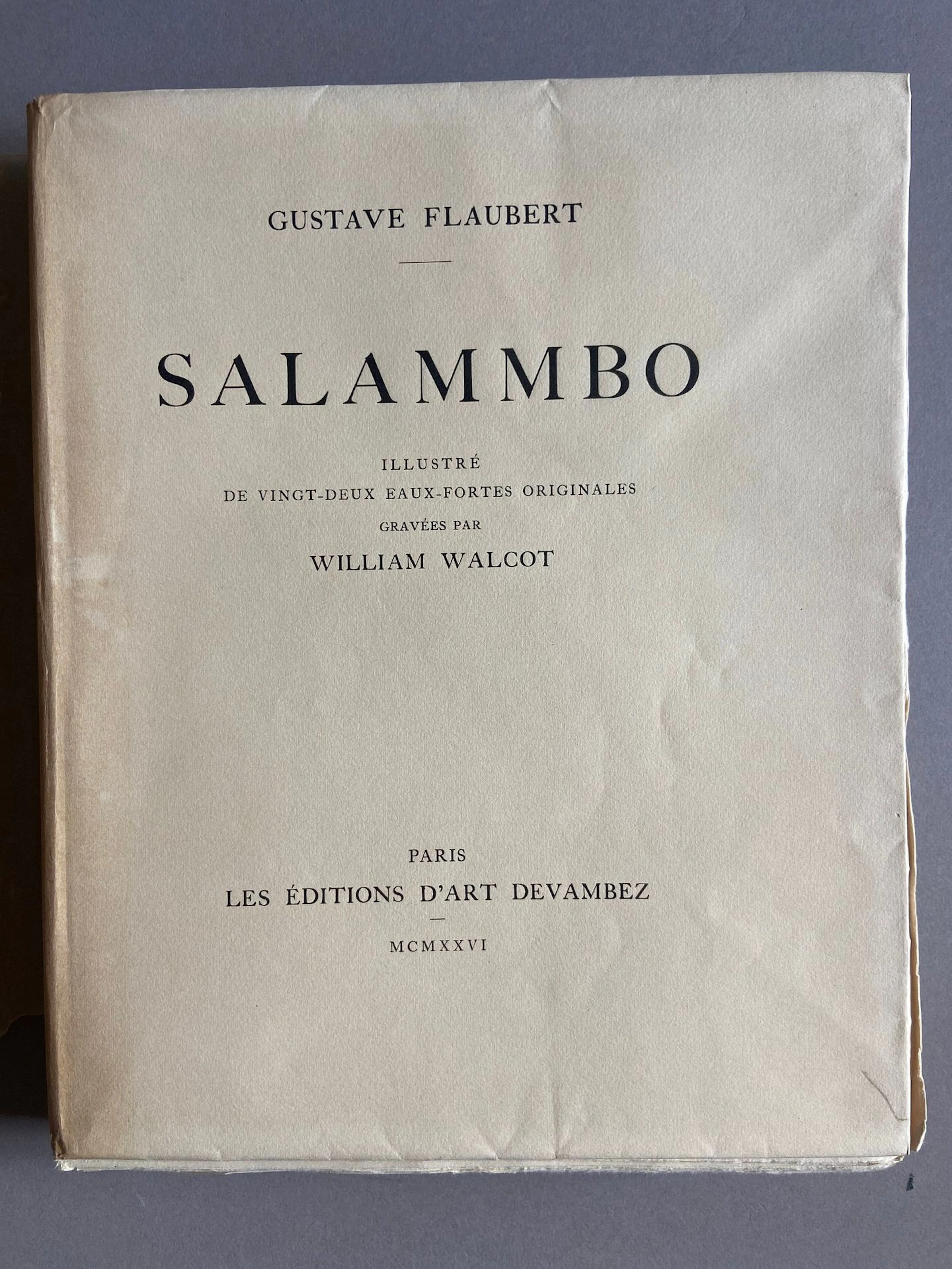 FLAUBERT (Gustave). *Salammbô*. Paris, Éditions d’art Devamb - Lot 233