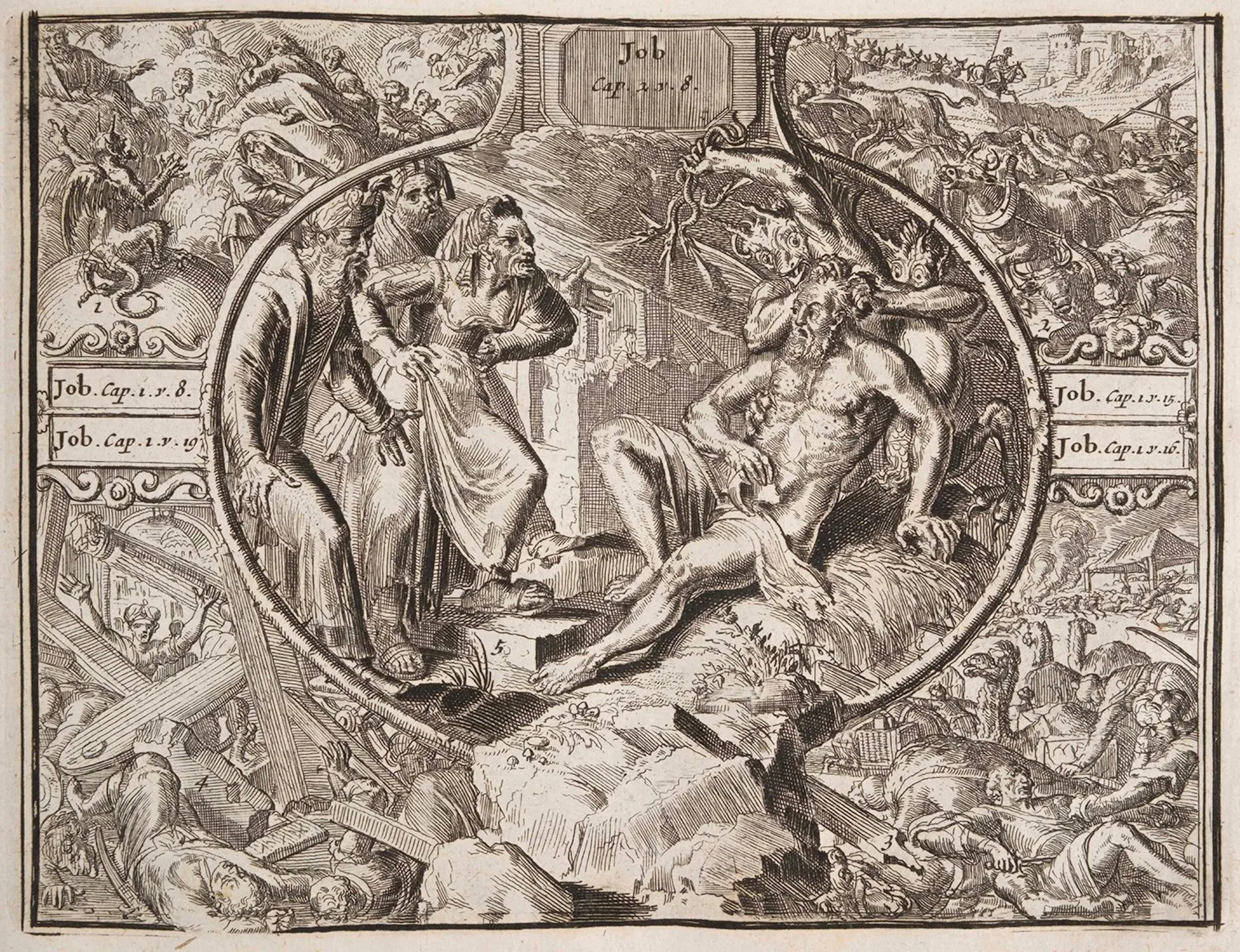 BIBLE. — HOOGHE (Romain de). [Engravings for the Old and New - Lot 32