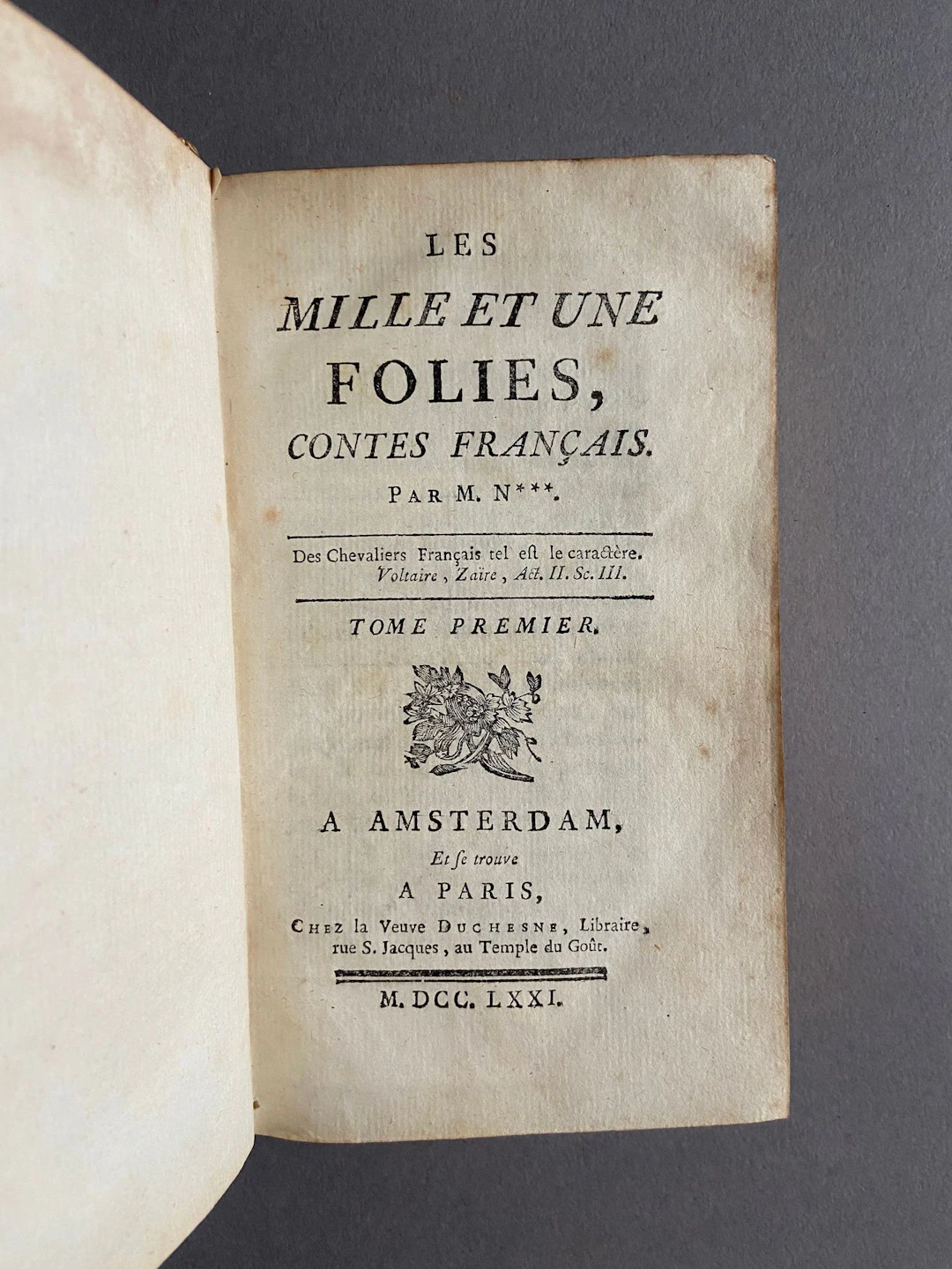 [NOUGARET (Pierre-Jean-Baptiste)]. *Les Mille et une folies* - Lot 126