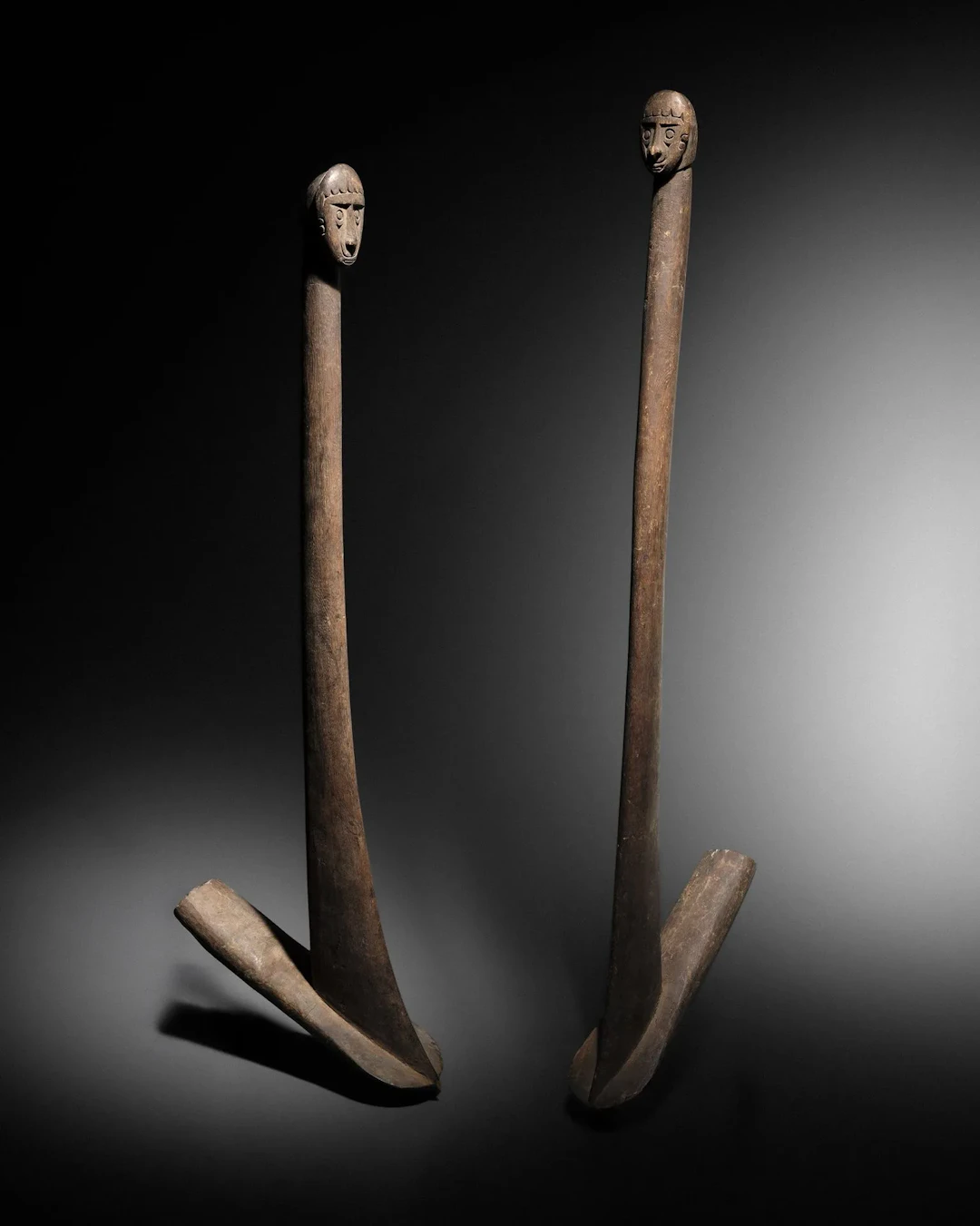 TWO HANDLES OF A CEREMONIAL HERMINETTE - Lot 35