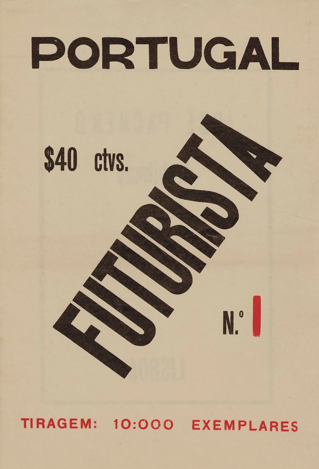 PORTUGAL [ADVERTISING POSTER for the MAGAZINE]. PORTUGAL FUT - Lot 11