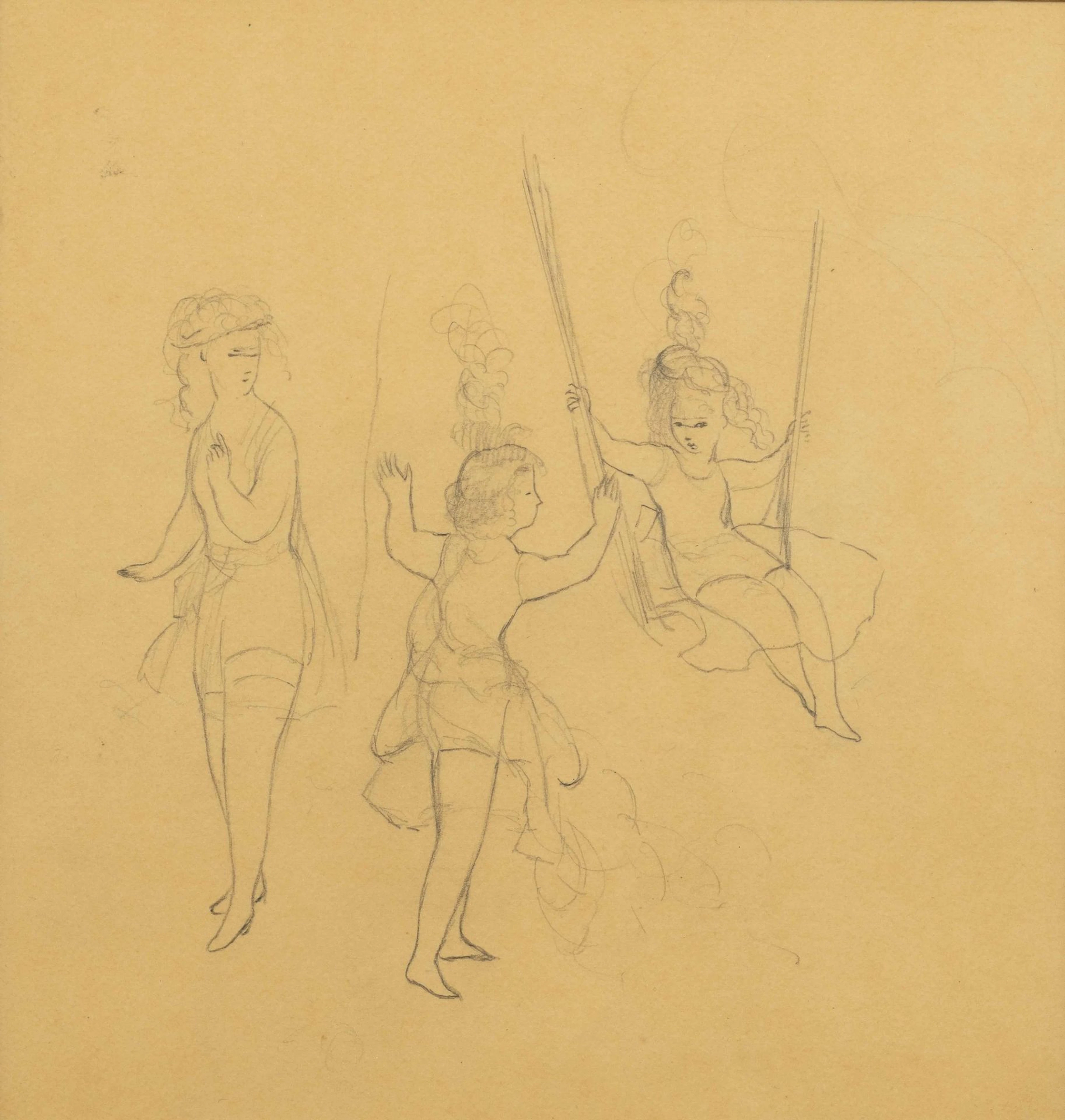 Marie LAURENCIN (1883–1956) The Children’s Circus Black penc - Lot 55