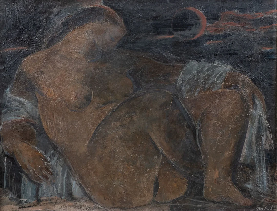 Jean SOUVERBIE (1891–1981) *La nuit*, 1971 Oil on canvas, si - Lot 215