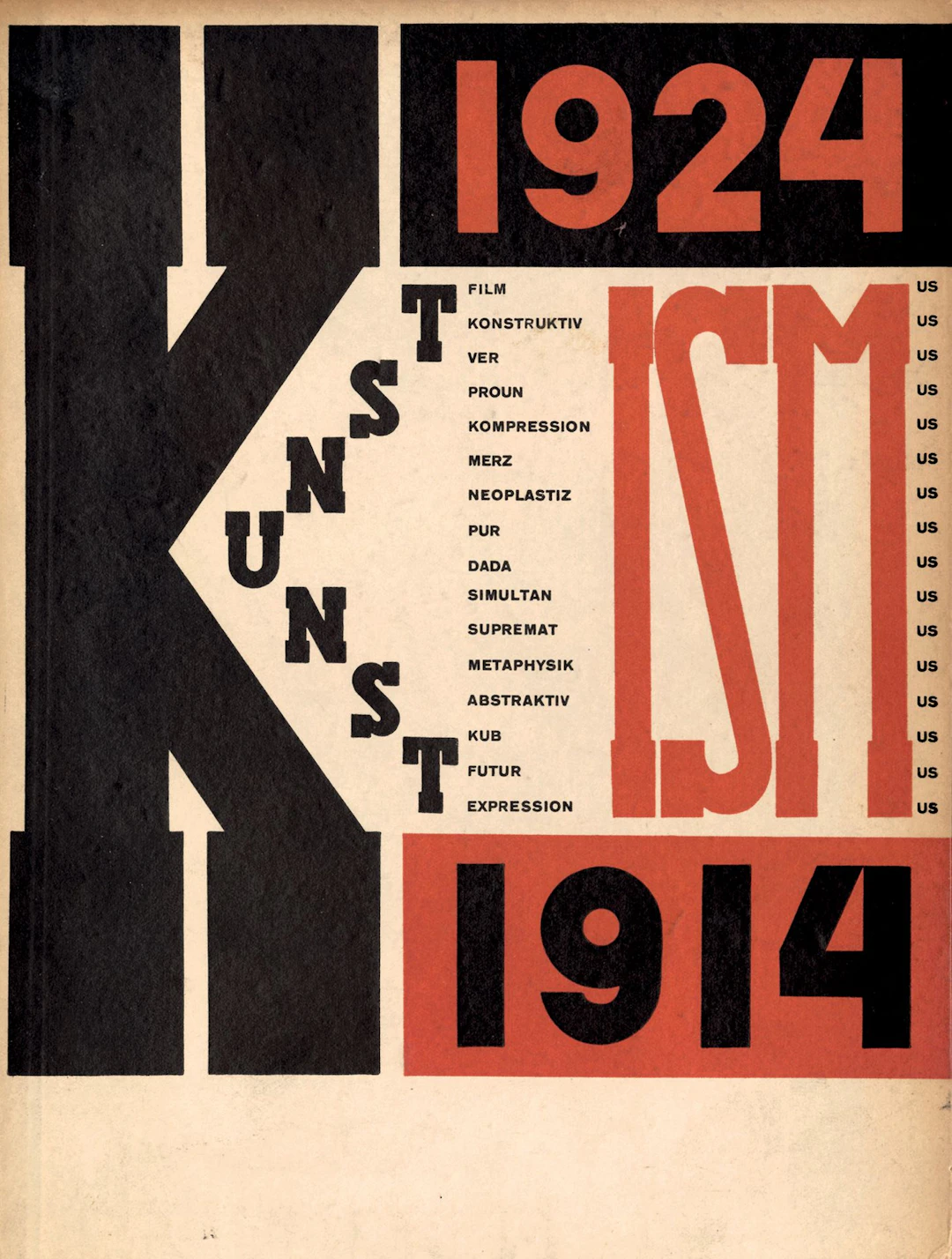 SWITZERLAND EL LISSITZKY. ARP, Jean. DIE KUNSTISMEN 1914–192 - Lot 203