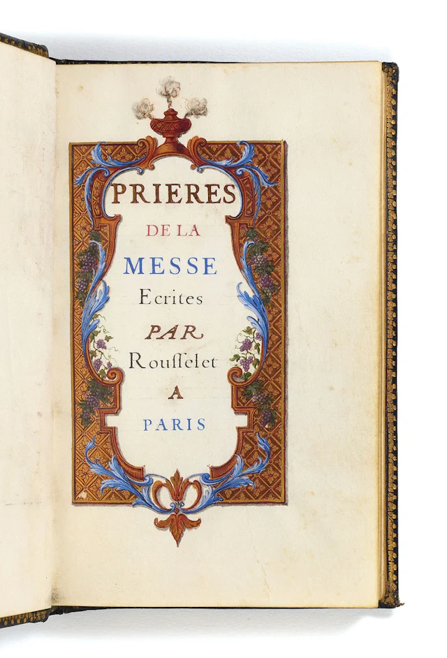 ROUSSELET (Jean-Pierre). Prayers for the Mass. Written by Ro - Lot 9