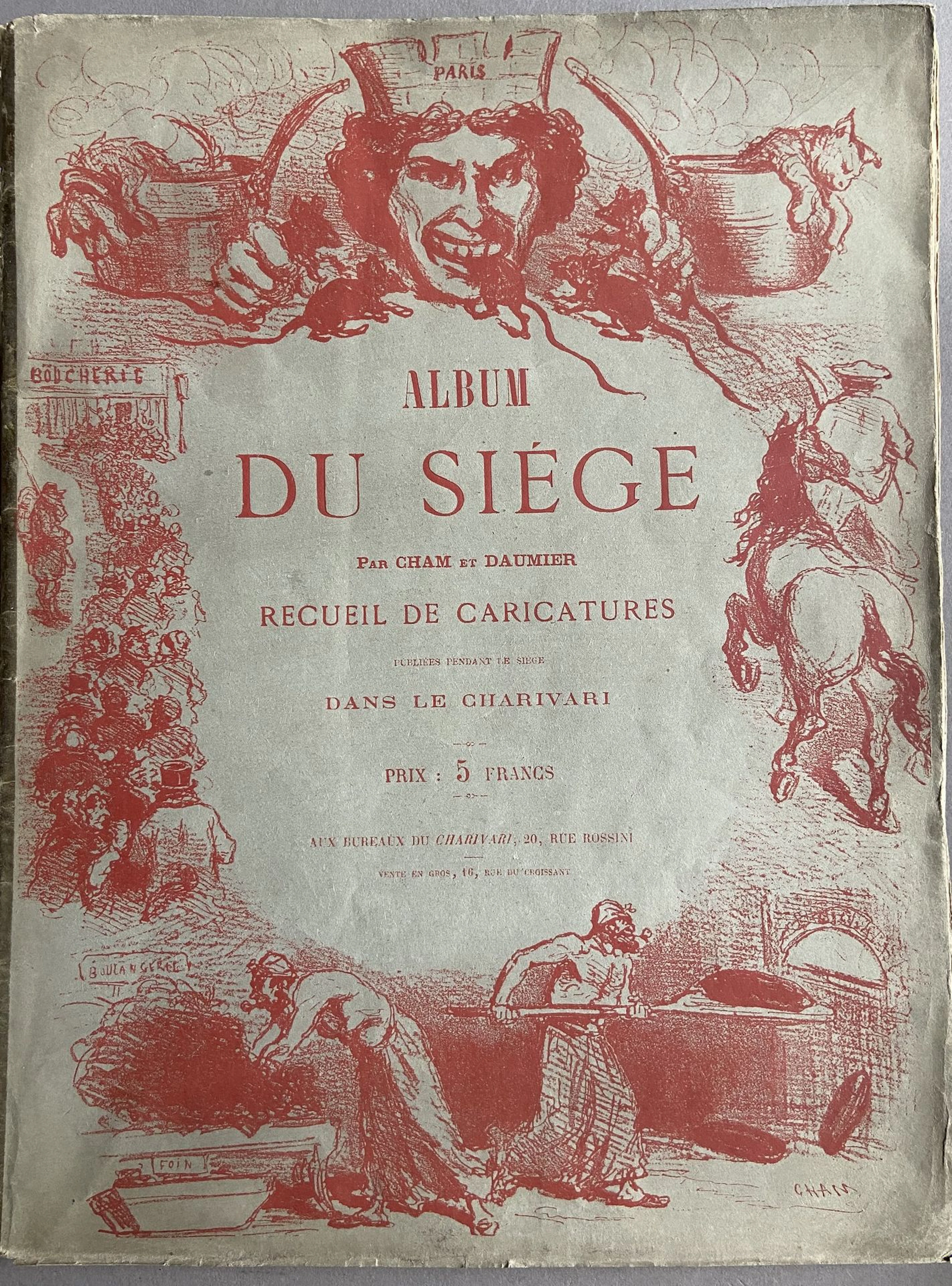 CHAM and DAUMIER. *Album du siège*, a collection of caricatu - Lot 184