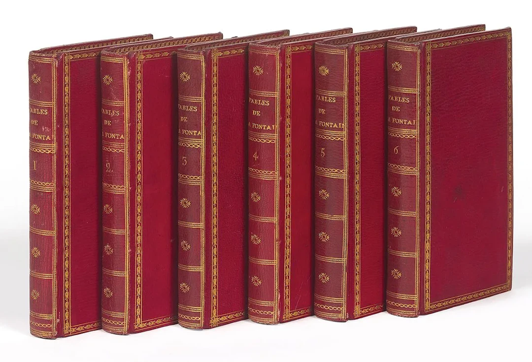 LA FONTAINE (Jean de). Fables, with illustrations engraved b - Lot 86