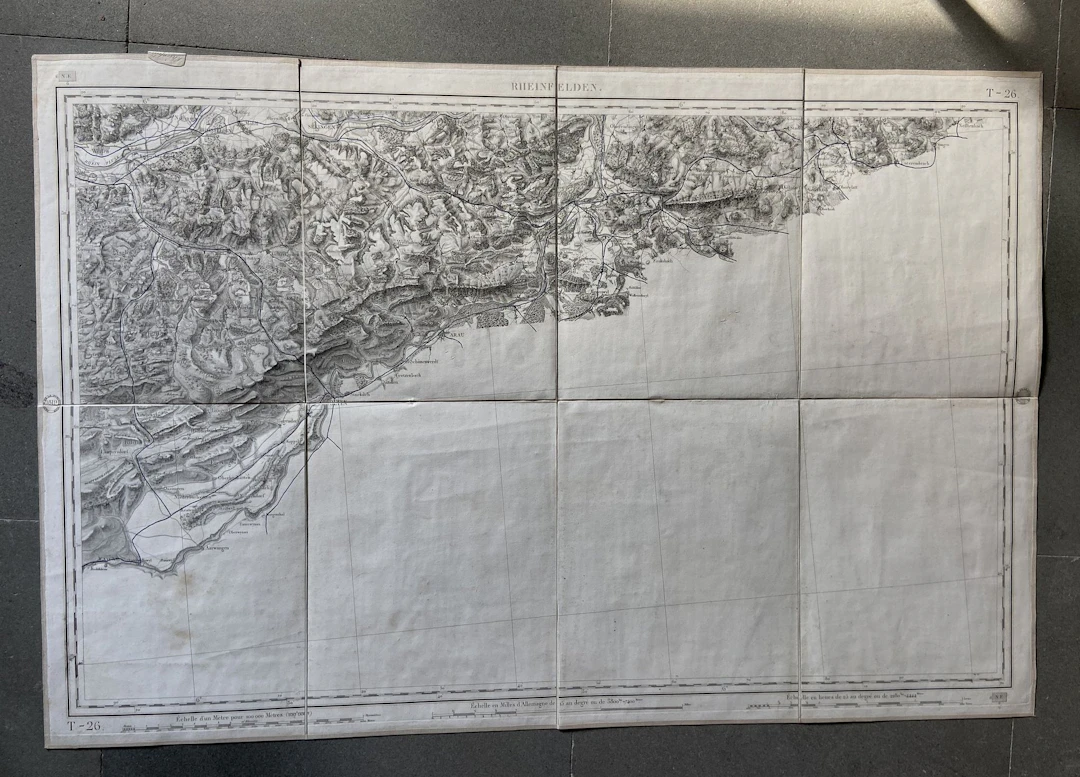 TYPOGRAPHIC MAP OF FORMER SWABIA and a portion of the neighb - Lot 44