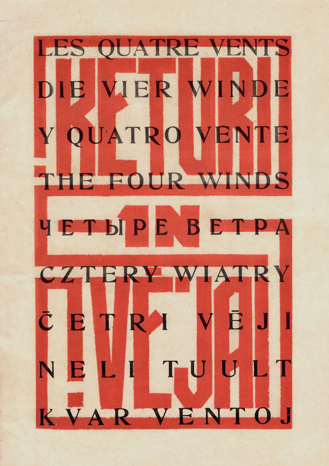 LITHUANIA [MAGAZINE]. KETURI VEJAI. Kaunas, No. 1/1924. - Lot 155