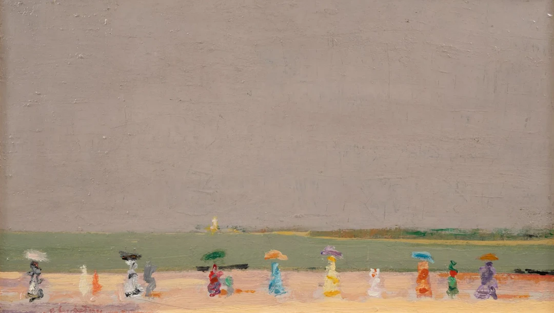 Crikor GARABETIAN (1908–1993) “Crinolines on the Beach” Oil - Lot 265