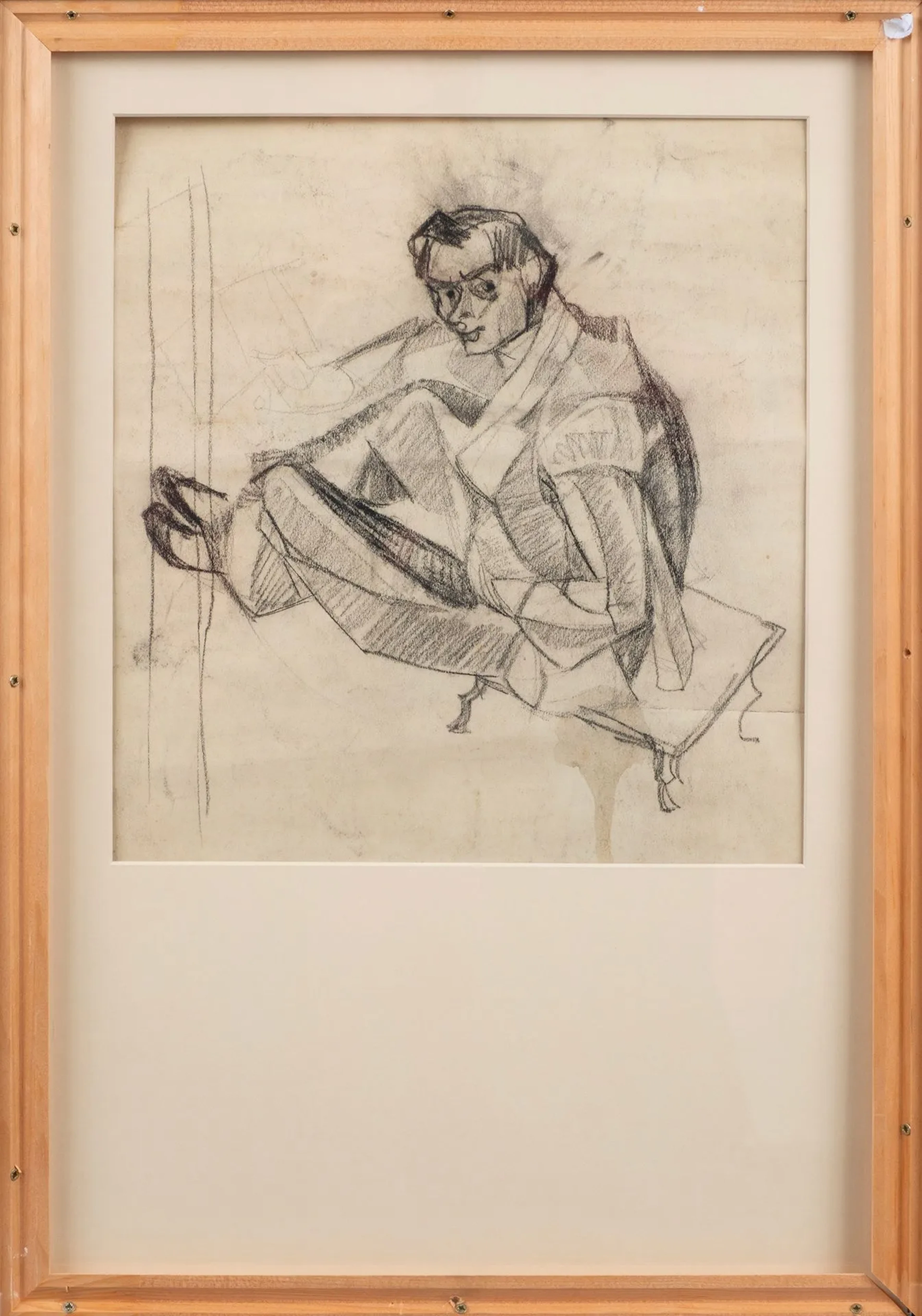 JANCO, Marcel. PORTRAIT OF TRISTAN TZARA. ORIGINAL DRAWING. - Lot 7