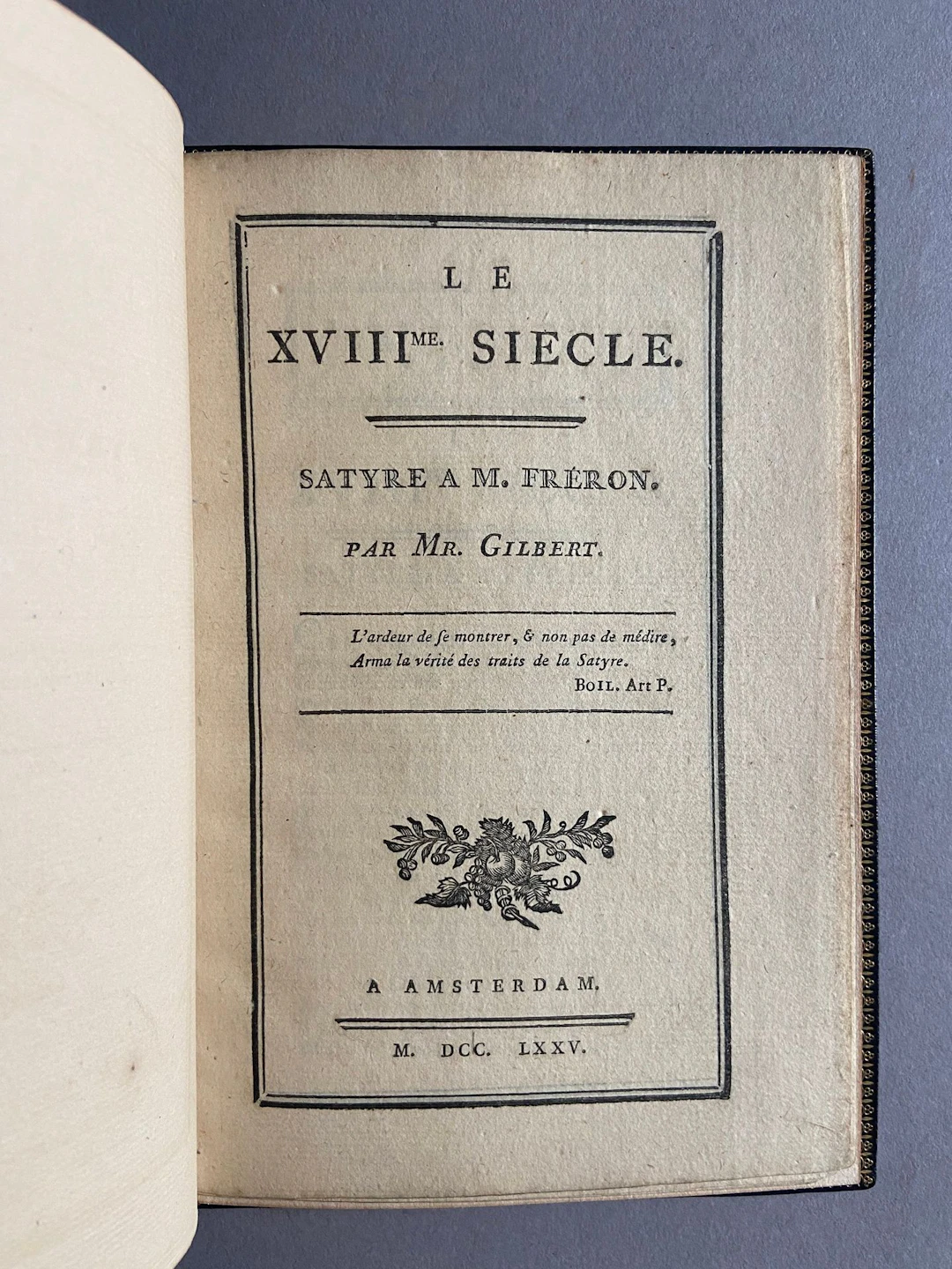GILBERT (Nicolas-Georges-Laurent). The 18th Century. A Satir - Lot 77