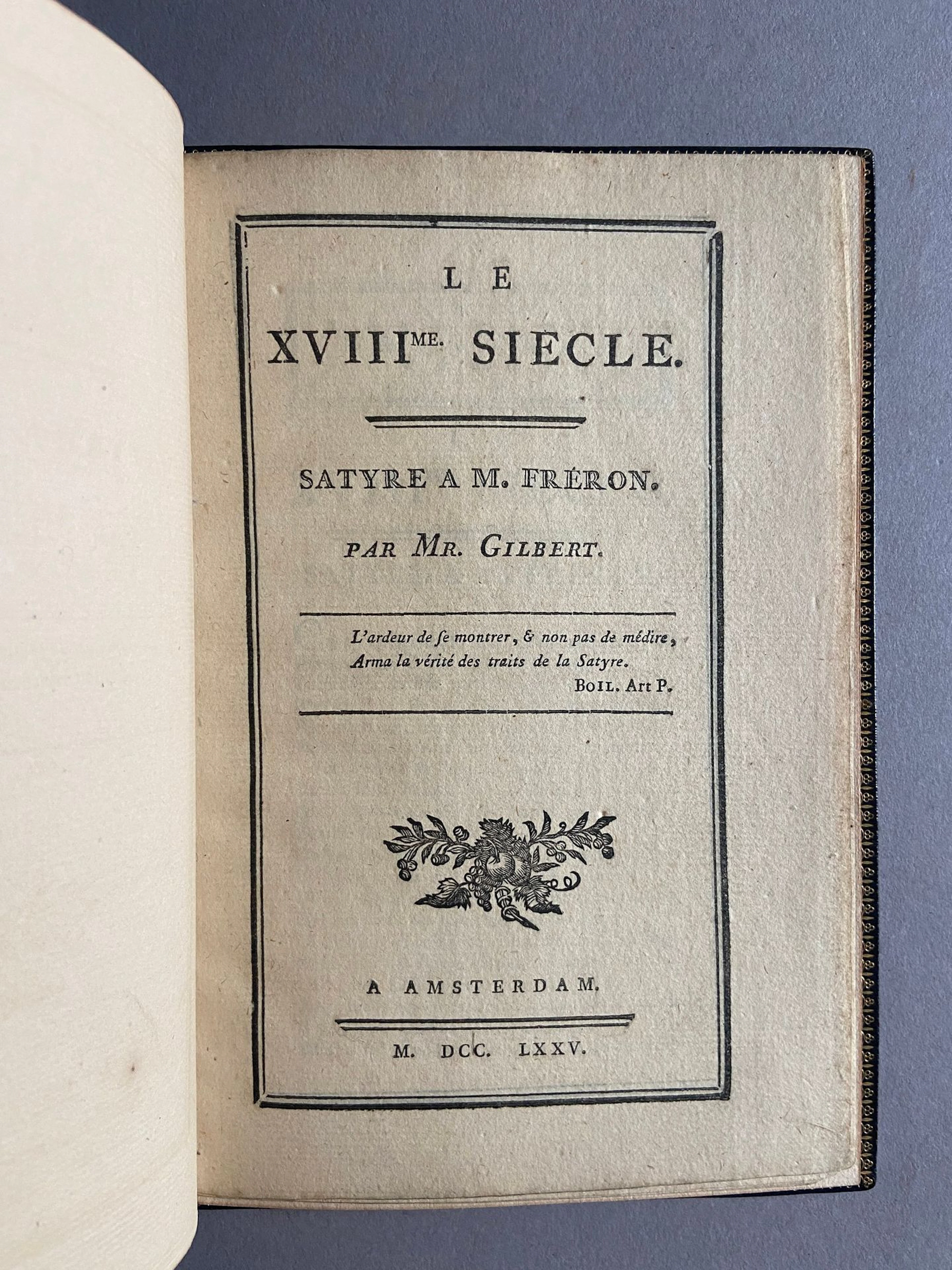 GILBERT (Nicolas-Georges-Laurent). The 18th Century. A Satir - Lot 77