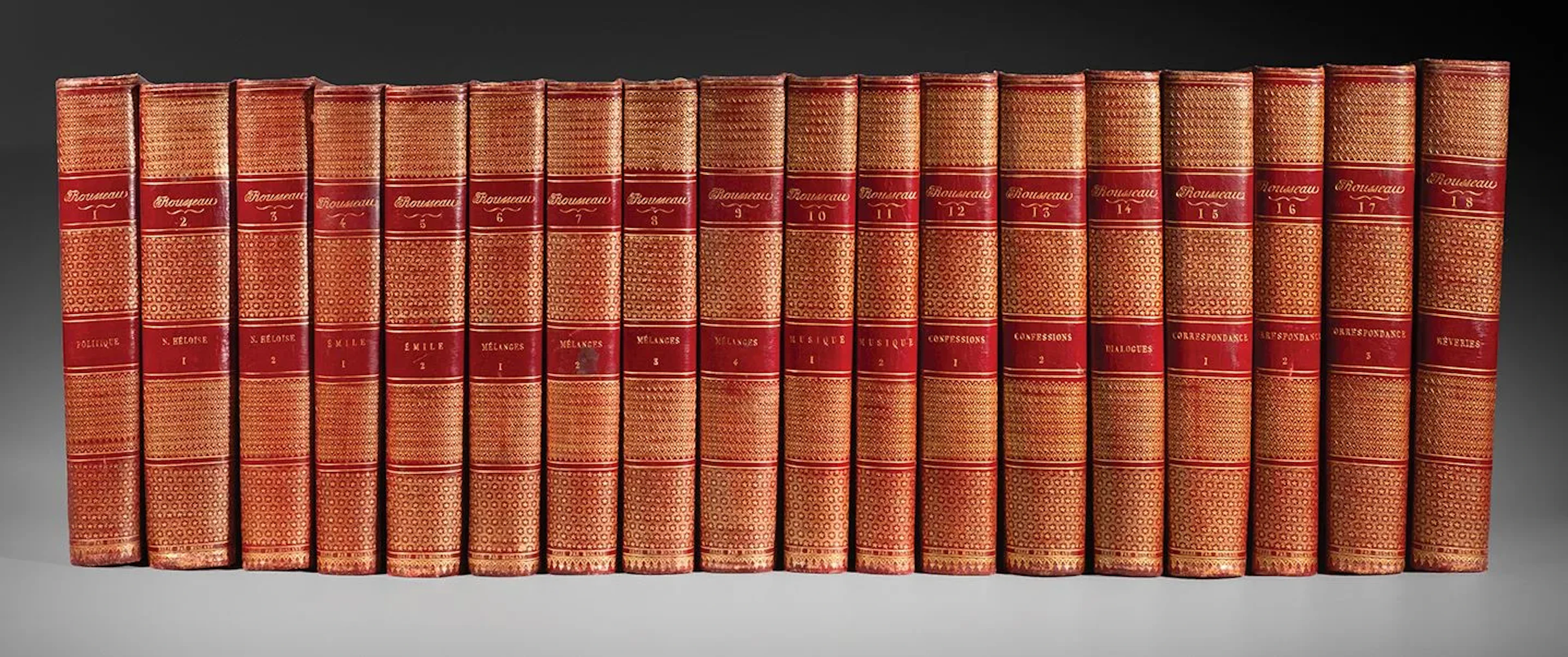 ROUSSEAU (Jean-Jacques). Works. Paris and Amsterdam, Defer d - Lot 156