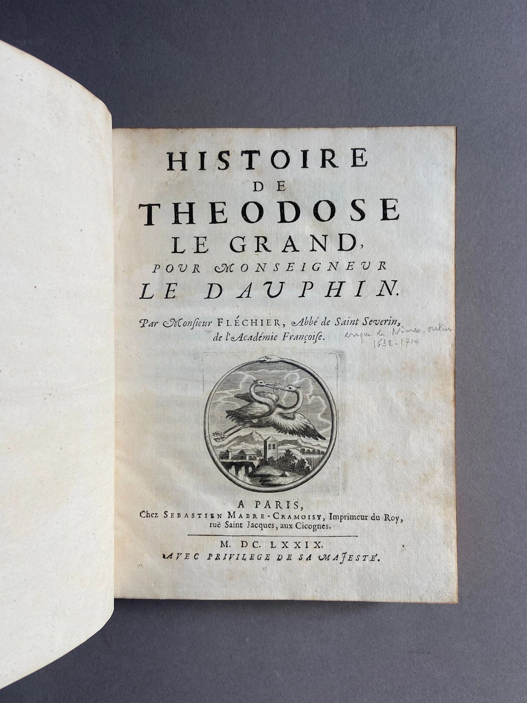 FLÉCHIER (Abbé Esprit). History of Theodosius the Great, for - Lot 70