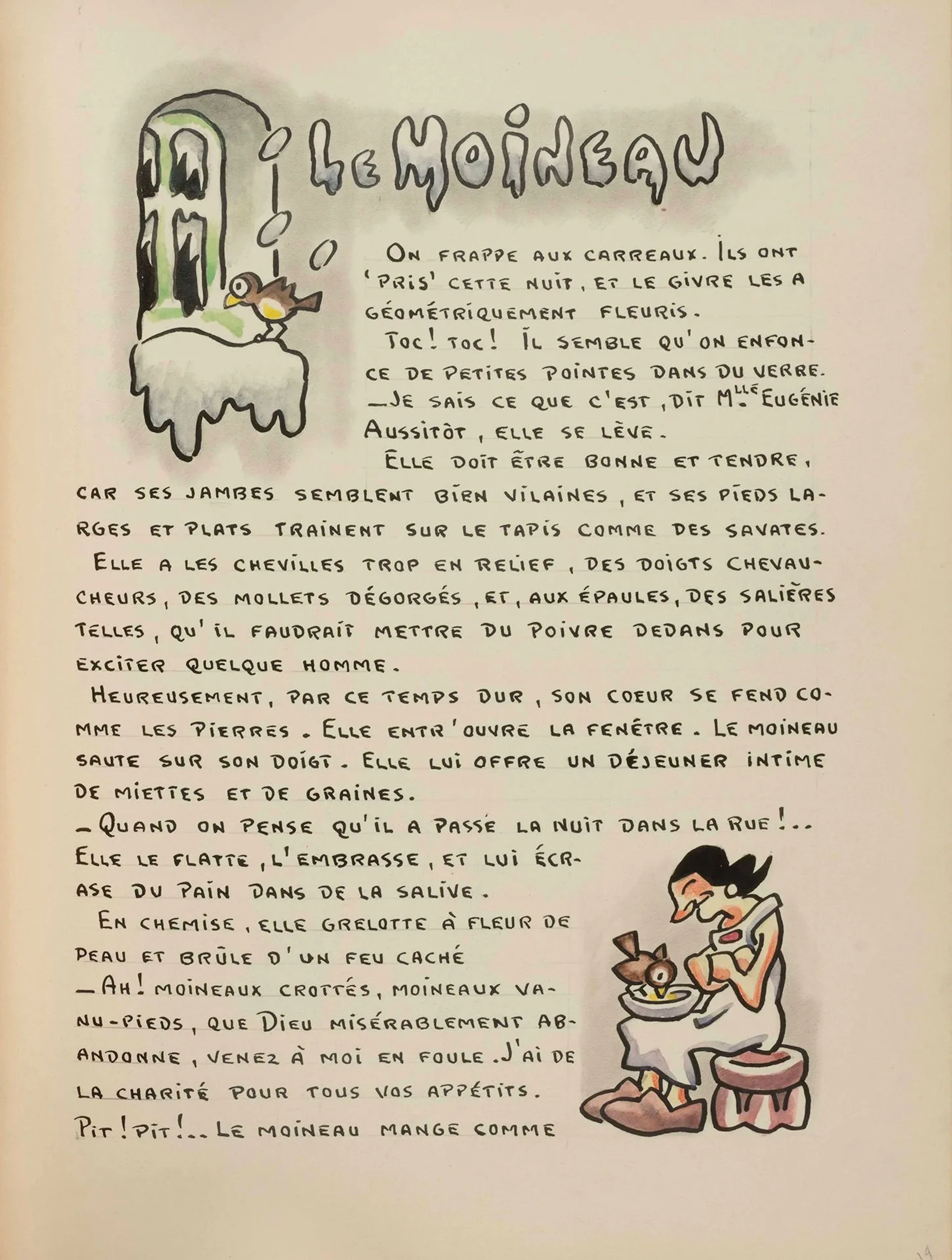 RENARD (Jules). *Coquecigrues*. *Nasse*. Illustrated manuscr - Lot 268